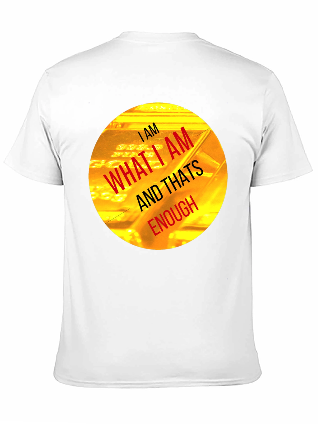 I AM Enough Graphic Tee - Black Crew Neck