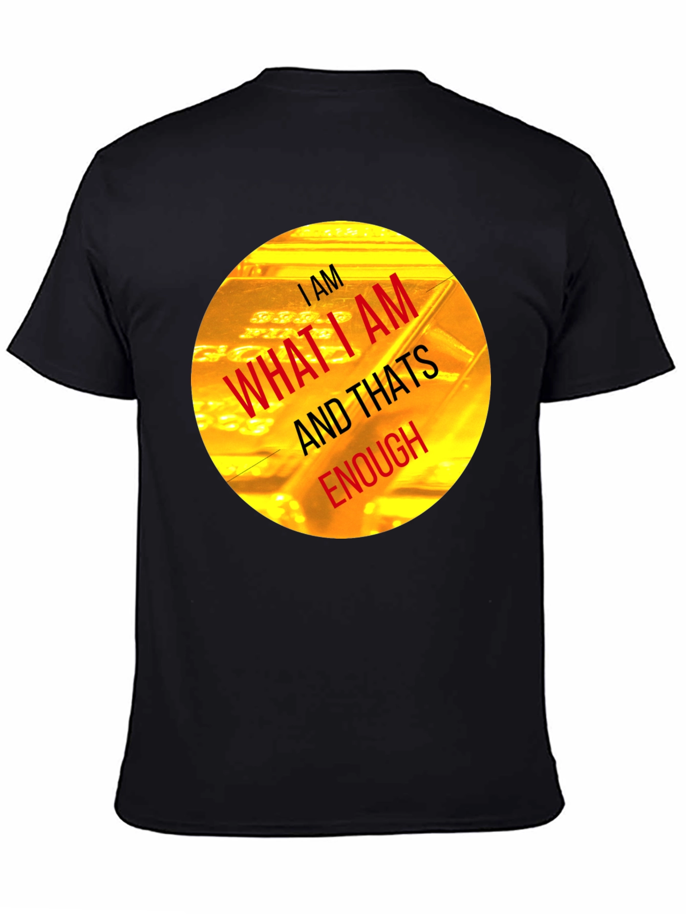 I AM Enough Graphic Tee - Black Crew Neck