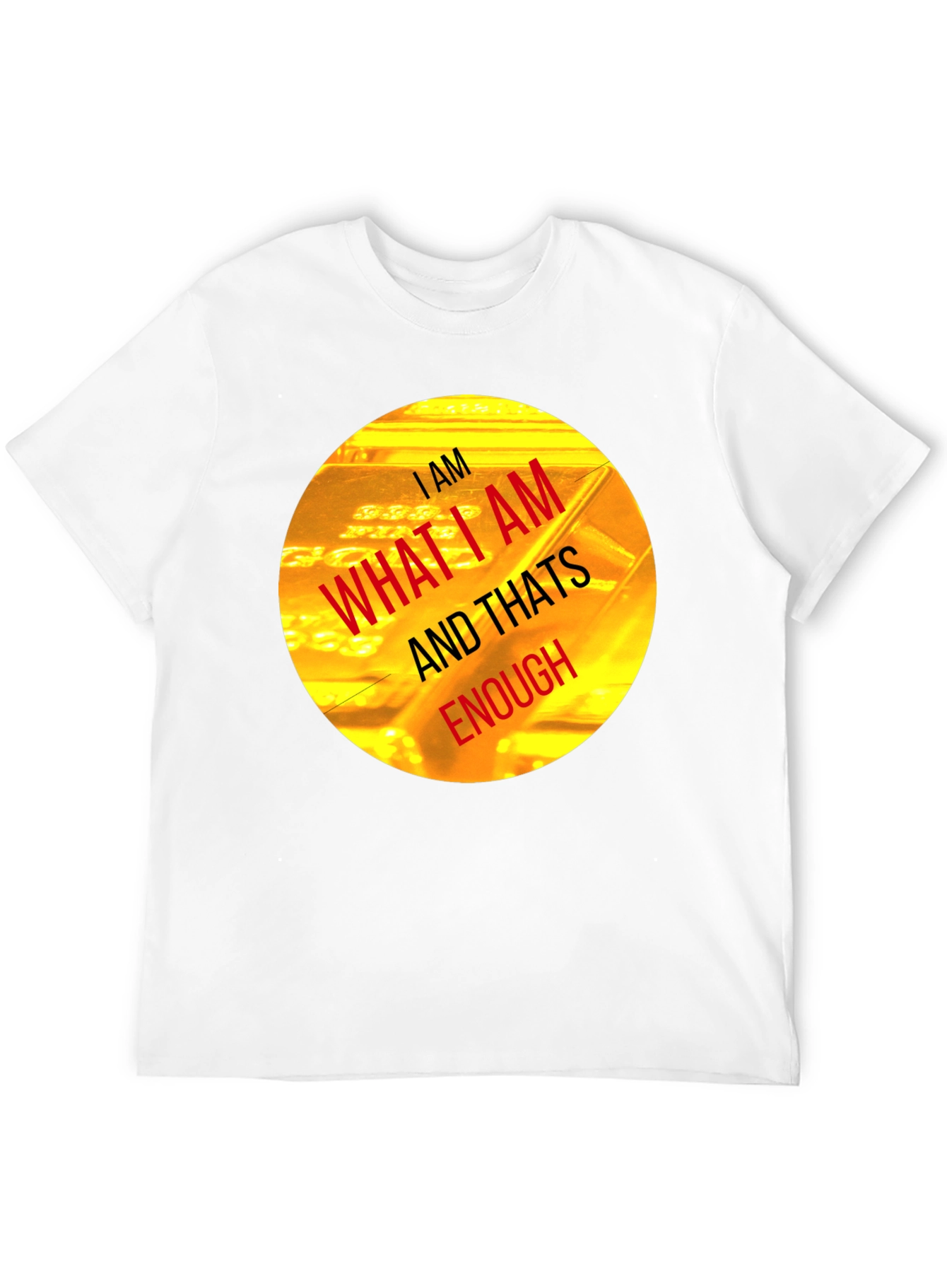 I AM Enough Graphic Tee - Black Crew Neck