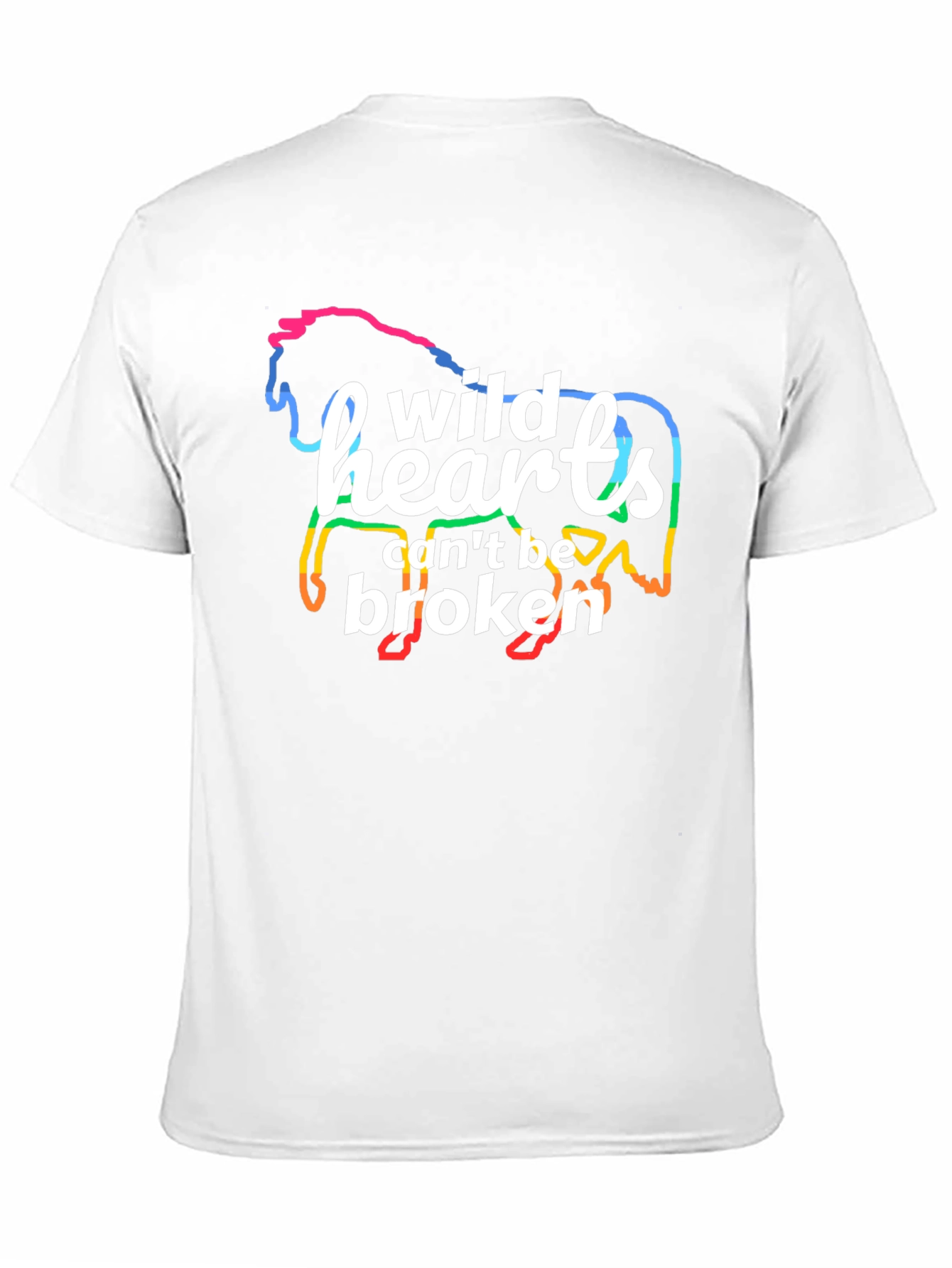 Wild Hearts Horse Graphic T-Shirt - Black