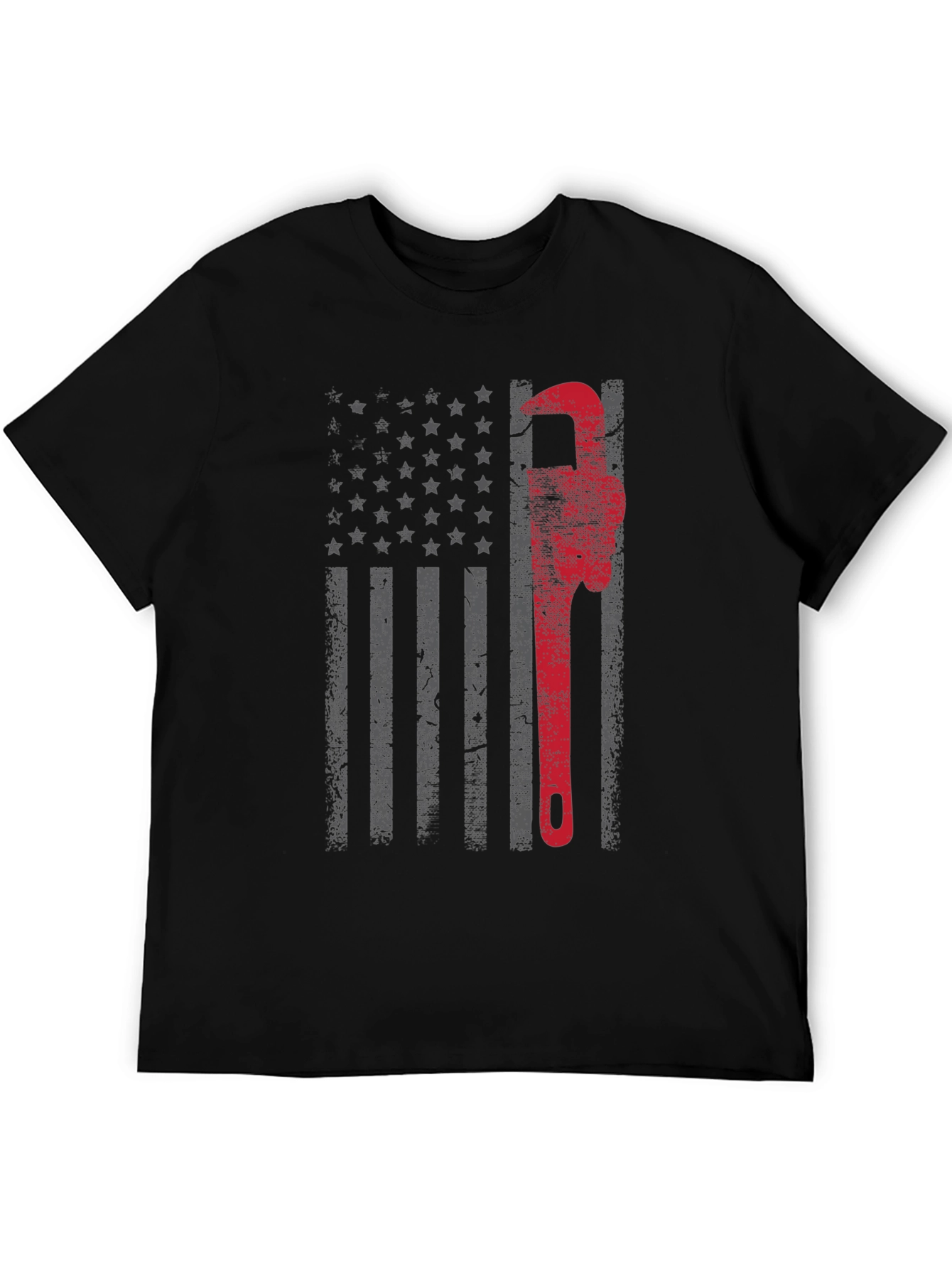 Plumber American Flag Graphic Tee