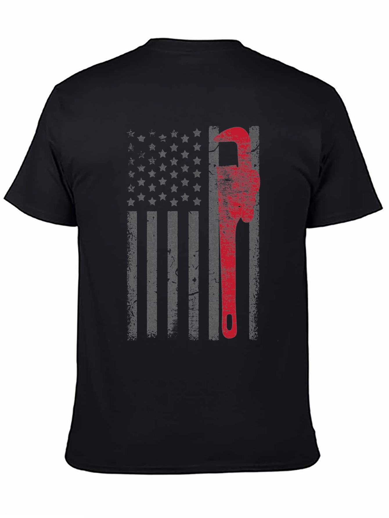 Plumber American Flag Graphic Tee