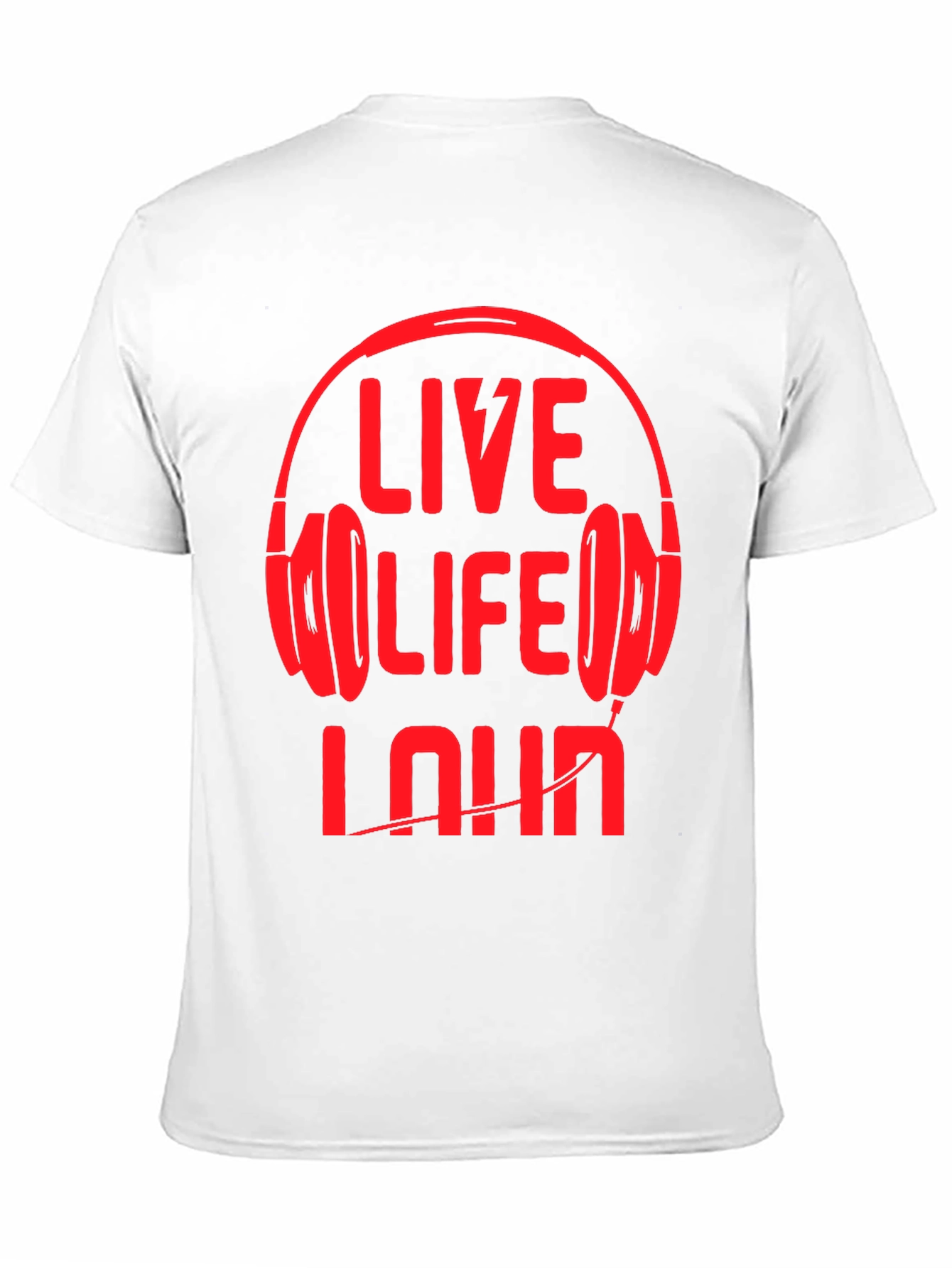 Live Life Loud Graphic Tee - Black T-Shirt