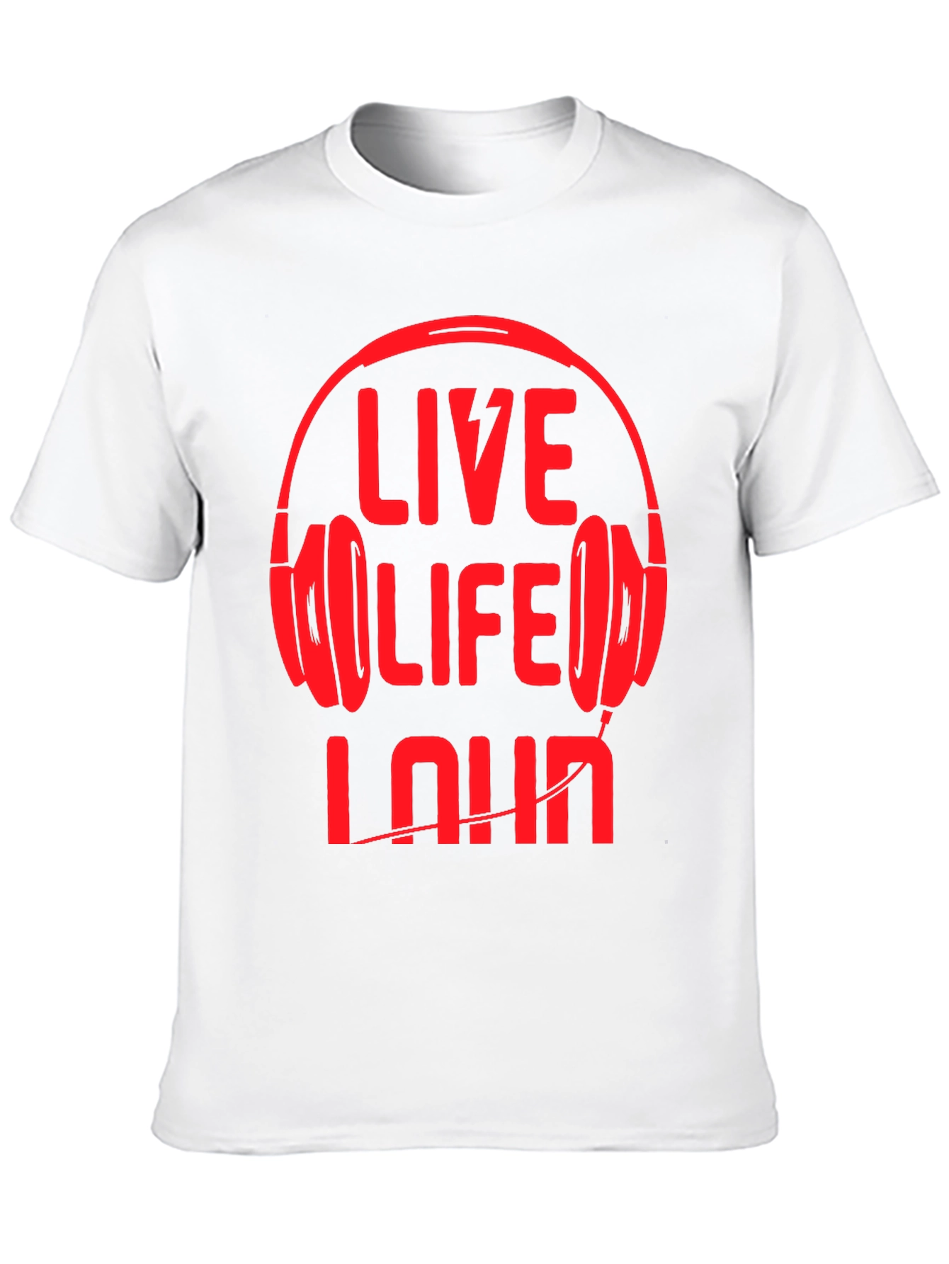 Live Life Loud Graphic Tee - Black T-Shirt