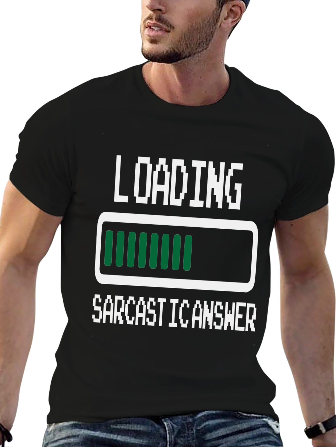 Sarcastic Answer Loading Funny Graphic Tee