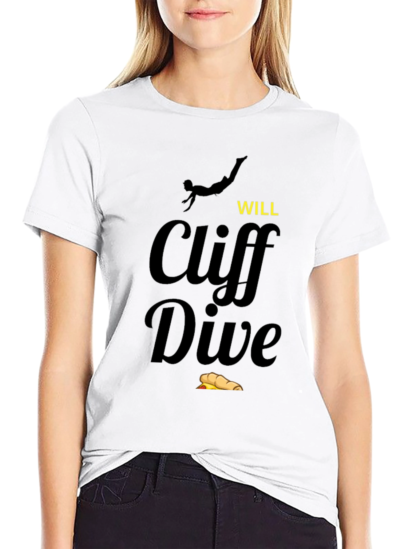 Cliff Dive T-Shirt - Novelty Humor Tee