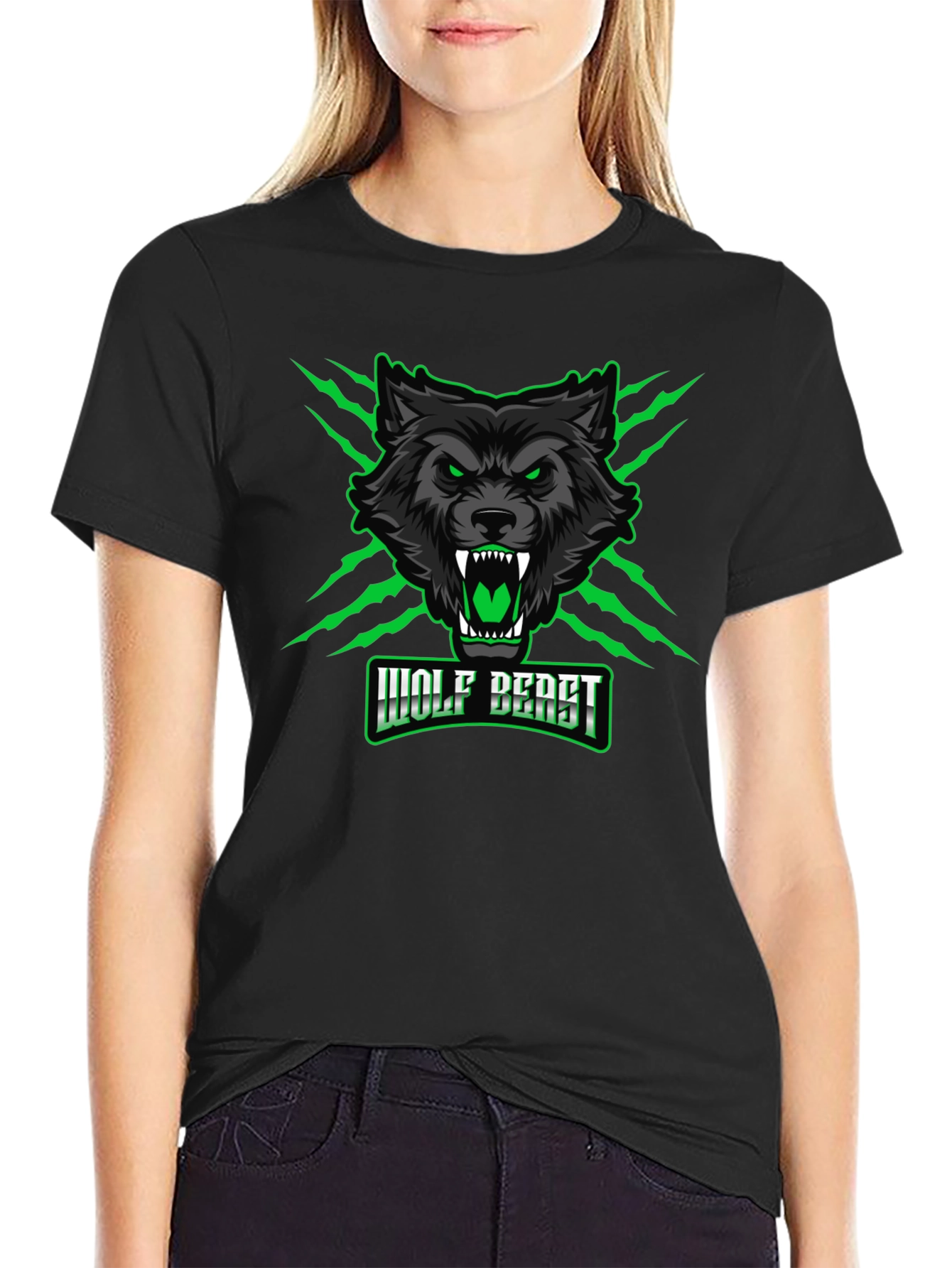 Wolf Beast Graphic Tee - Fierce & Bold Design