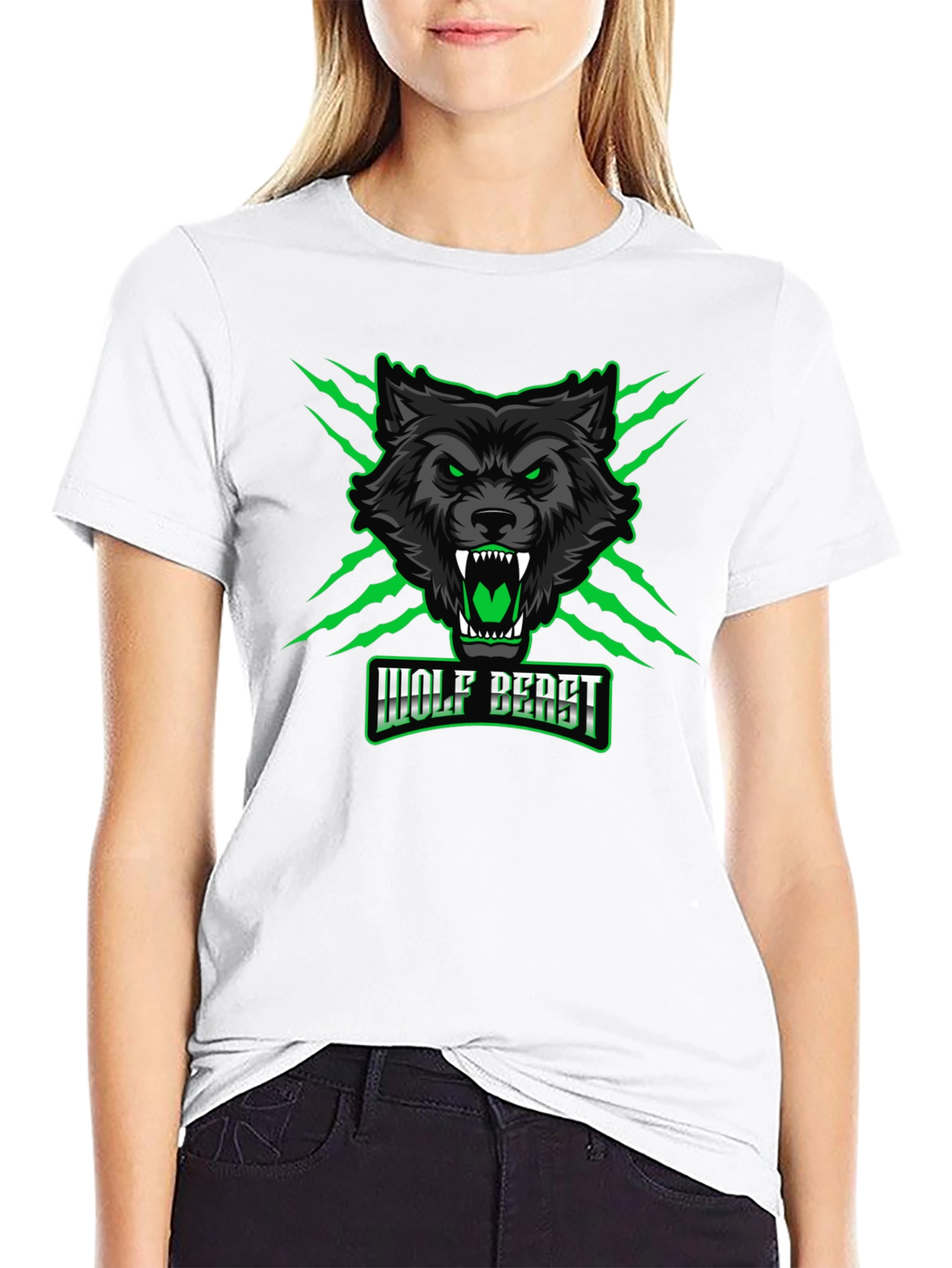 Wolf Beast Graphic Tee - Fierce & Bold Design