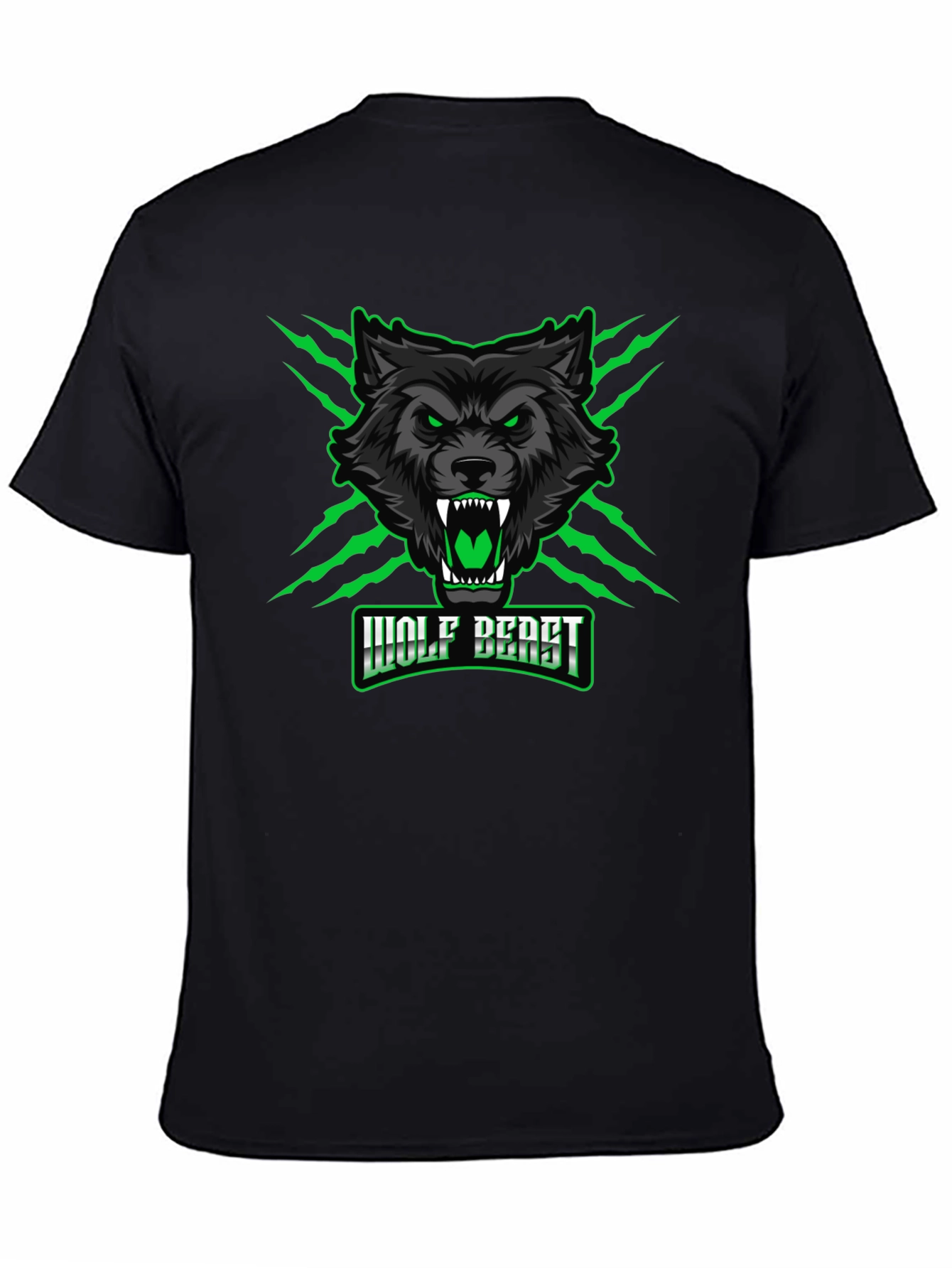 Wolf Beast Graphic Tee - Fierce & Bold Design