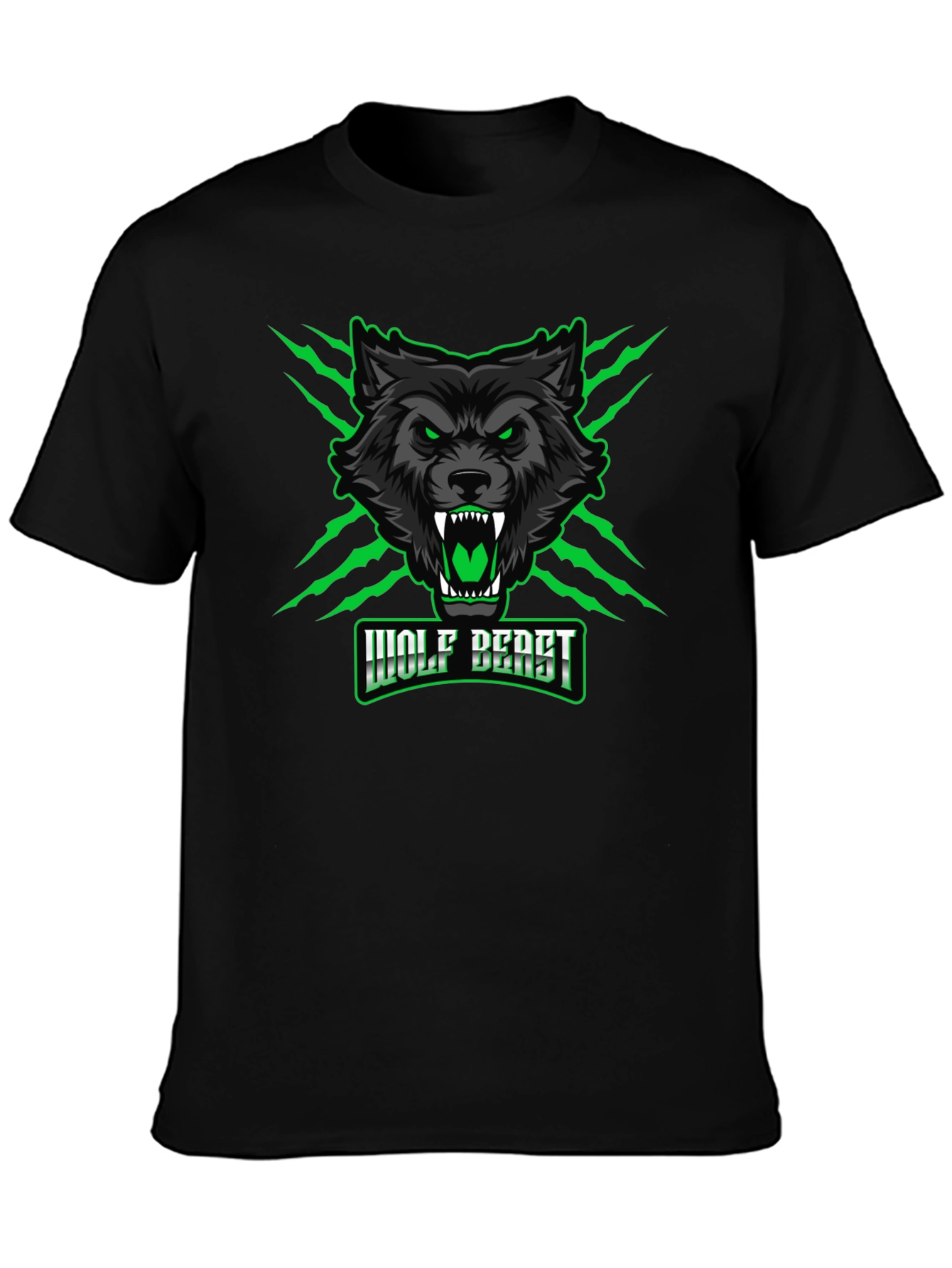 Wolf Beast Graphic Tee - Fierce & Bold Design