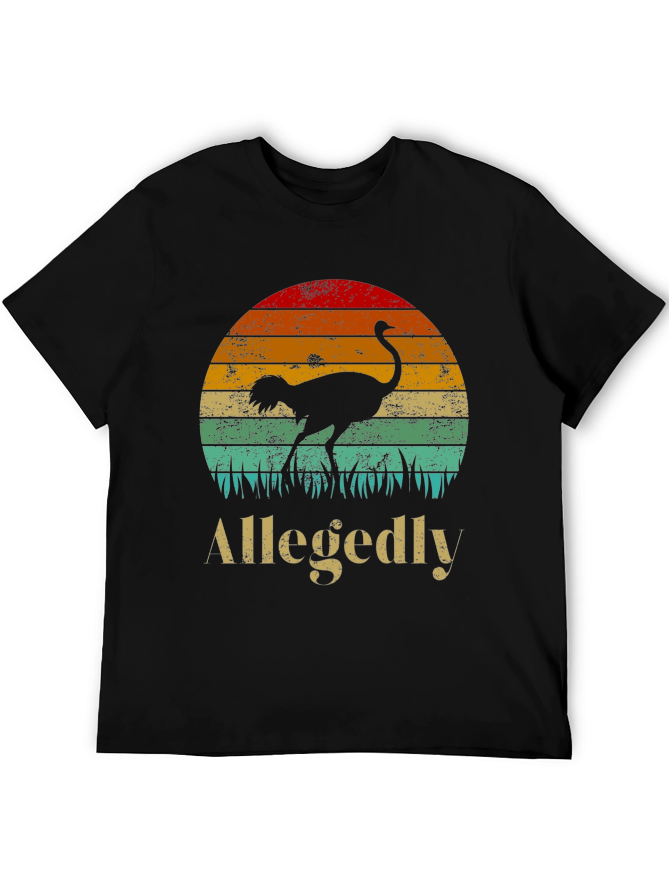 Allegedly Ostrich Sunset Graphic Tee