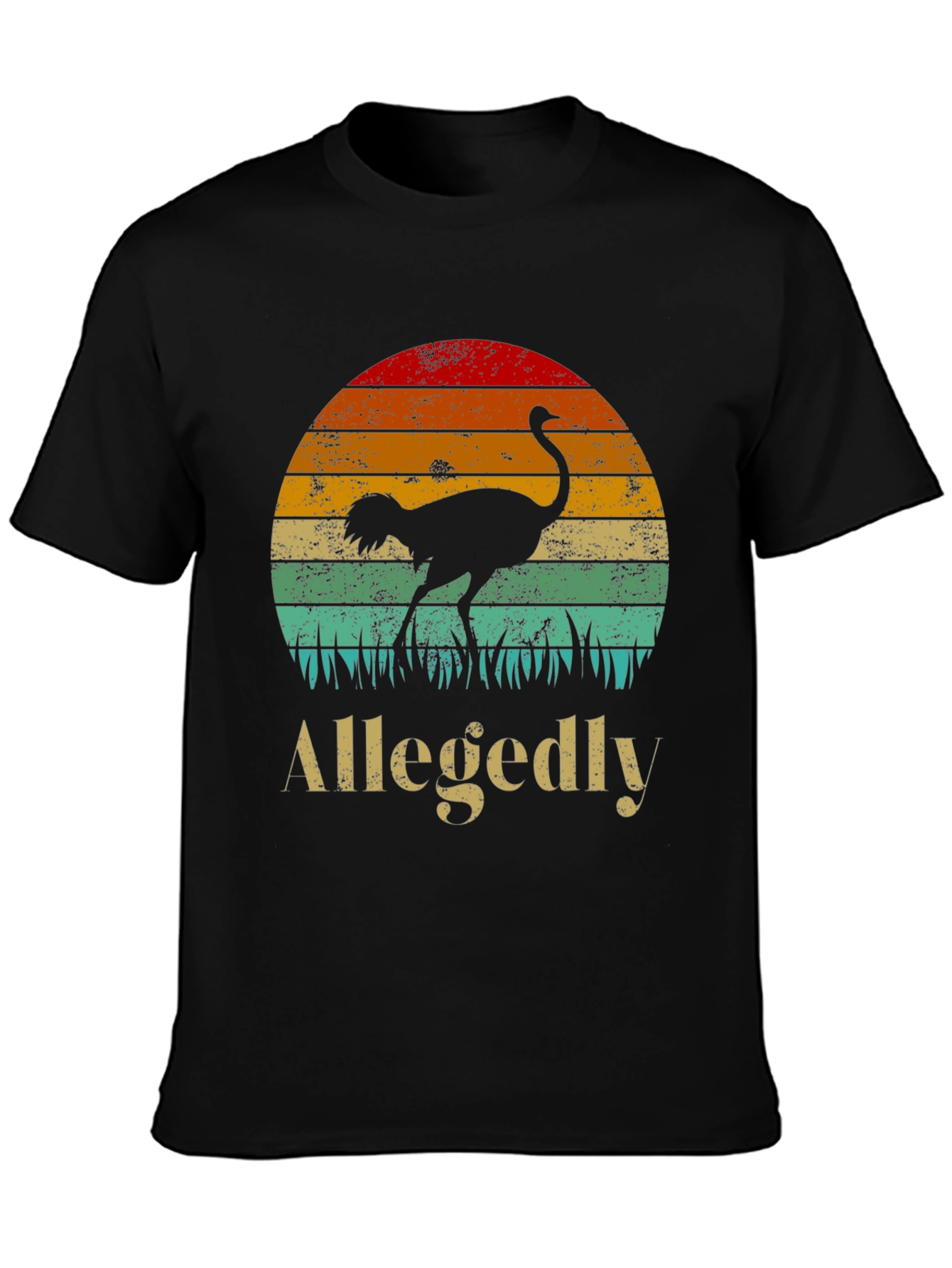 Allegedly Ostrich Sunset Graphic Tee