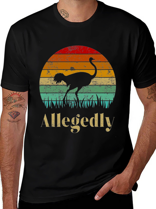 Allegedly Ostrich Sunset Graphic Tee
