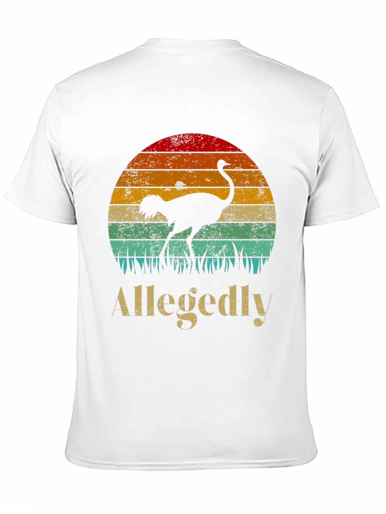 Allegedly Ostrich Sunset Graphic Tee