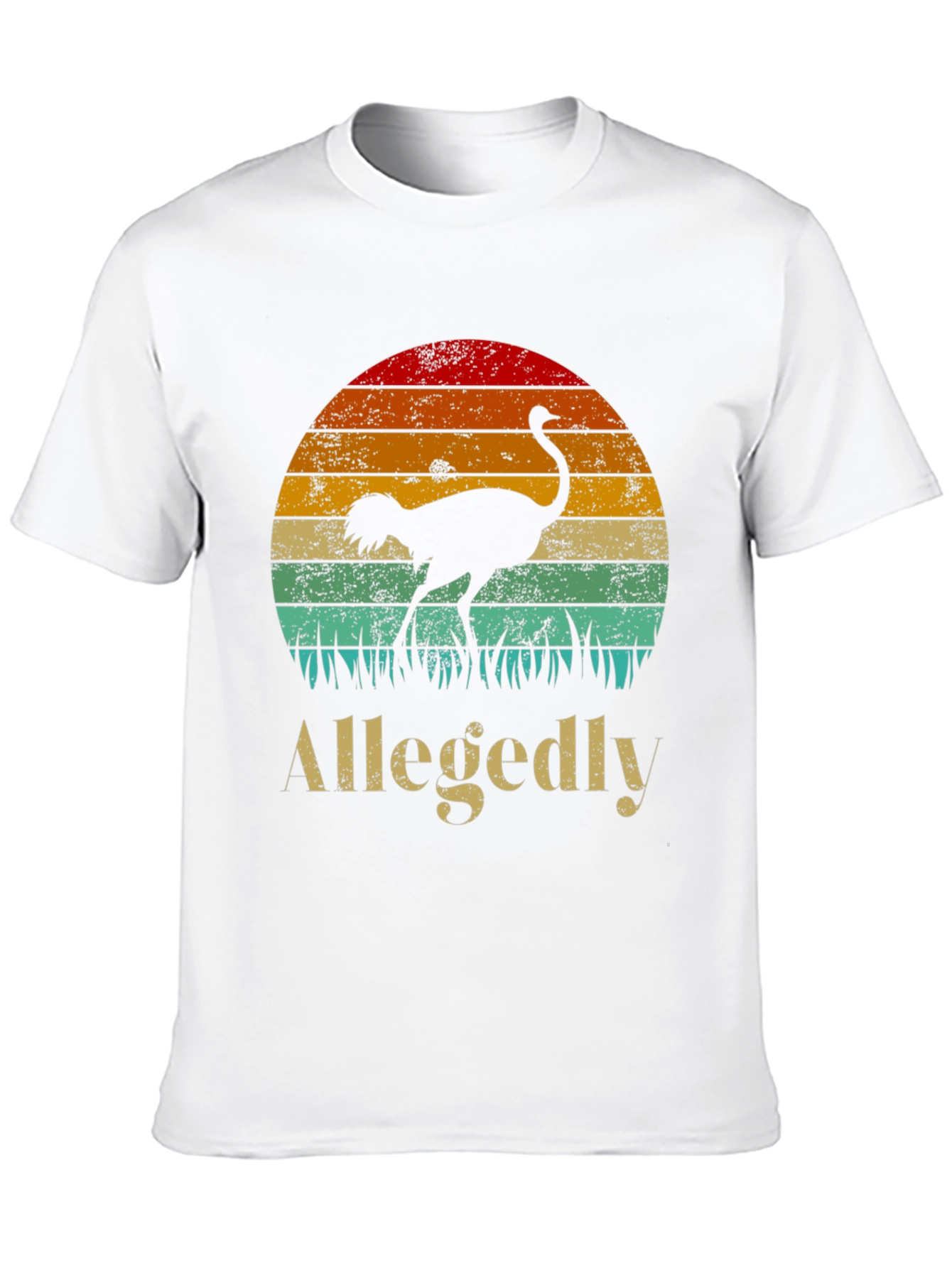 Allegedly Ostrich Sunset Graphic Tee