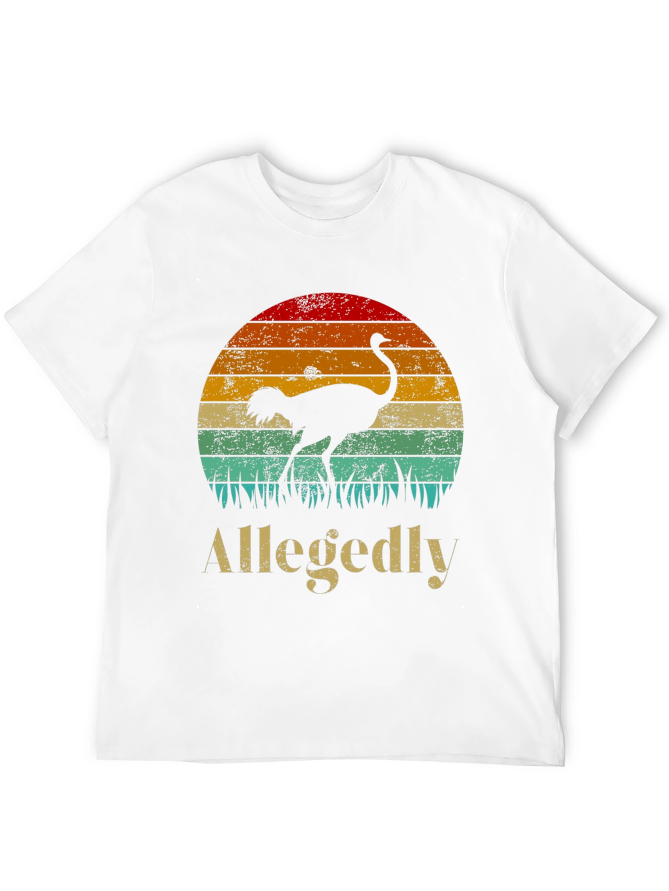 Allegedly Ostrich Sunset Graphic Tee
