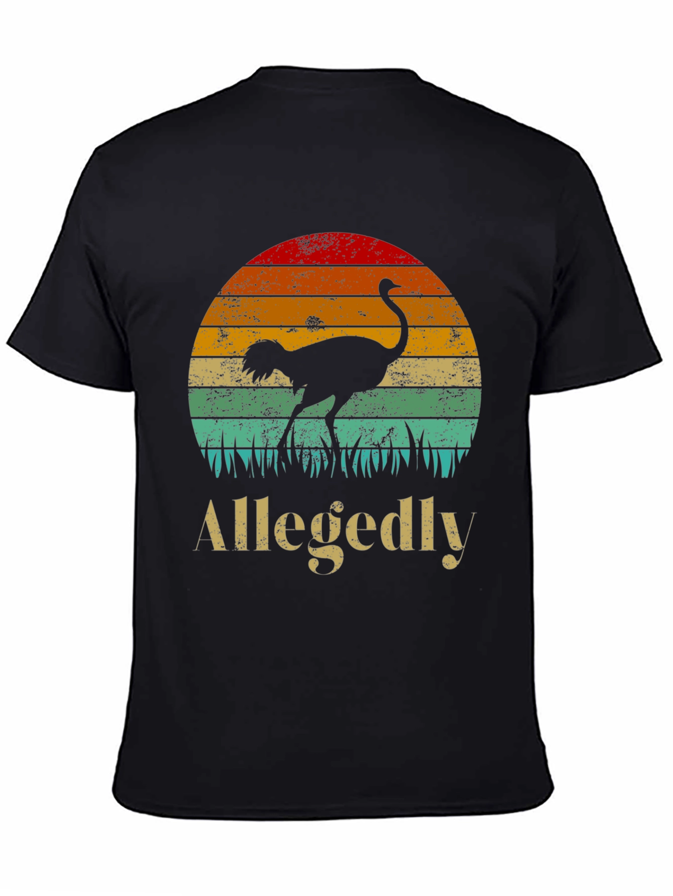 Allegedly Ostrich Sunset Graphic Tee
