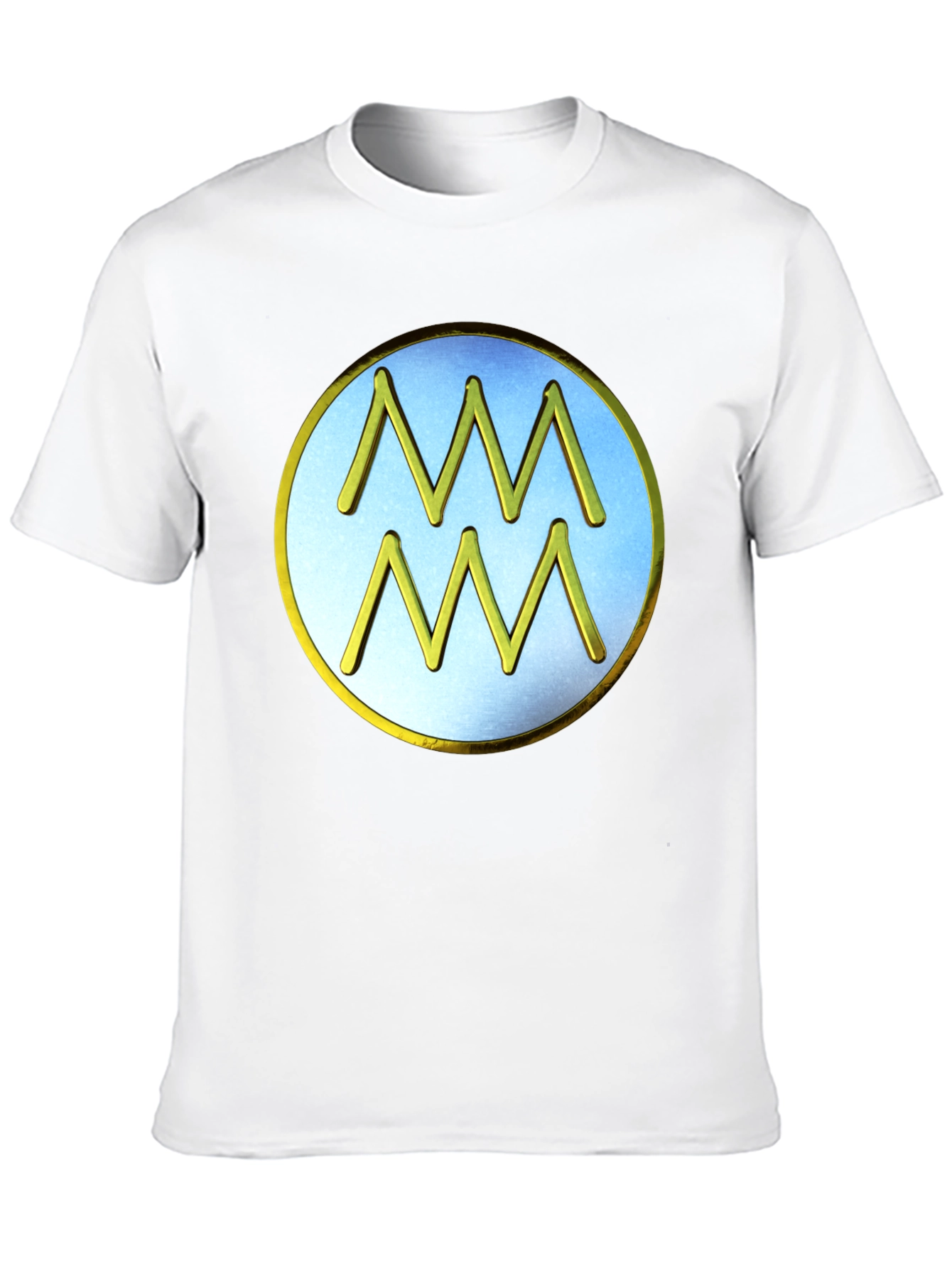 Aquarius Zodiac Sign T-Shirt - Black