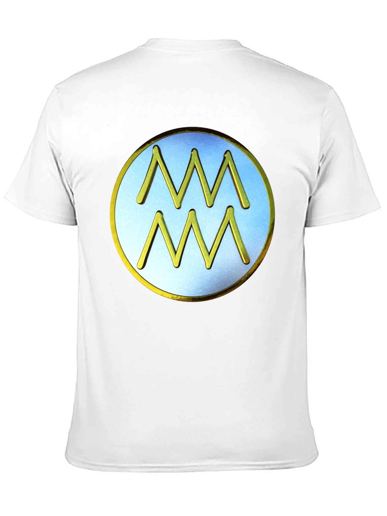 Aquarius Zodiac Sign T-Shirt - Black