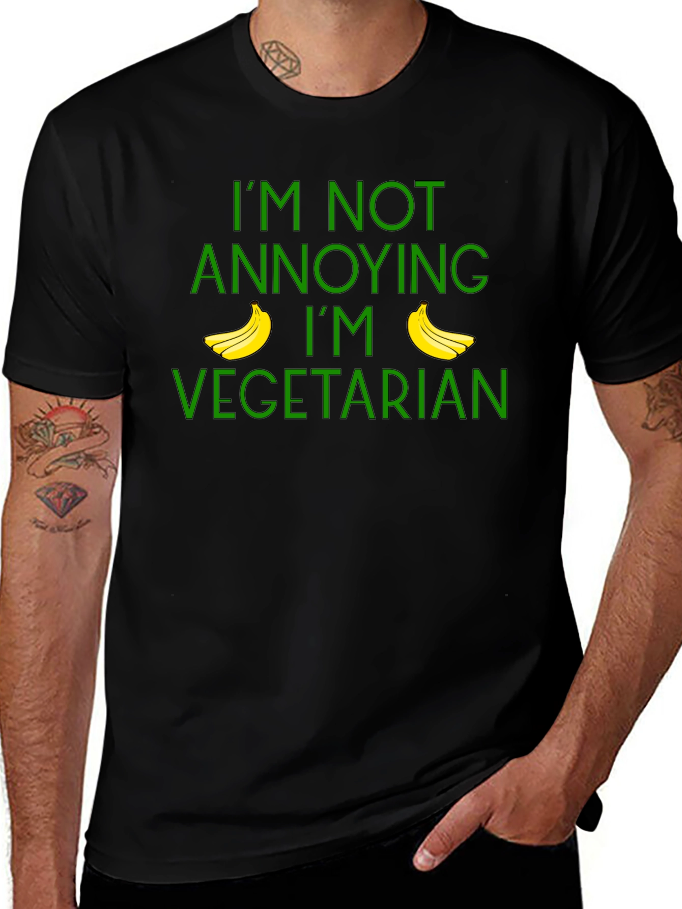 Vegetarian Humor T-Shirt: Im Not Annoying