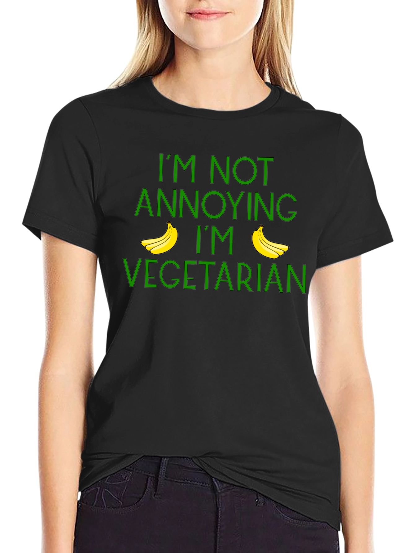 Vegetarian Humor T-Shirt: Im Not Annoying