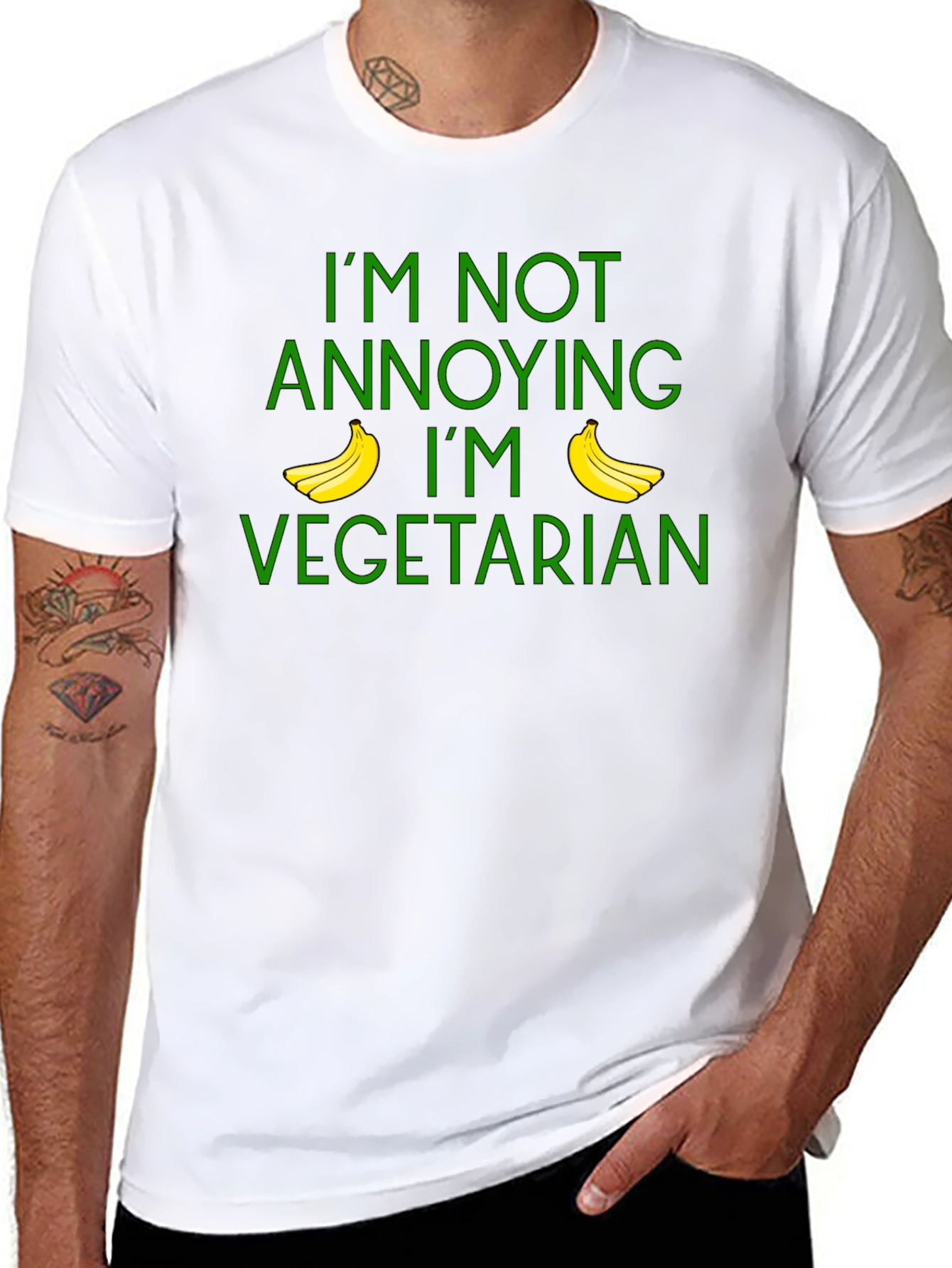 Vegetarian Humor T-Shirt: Im Not Annoying
