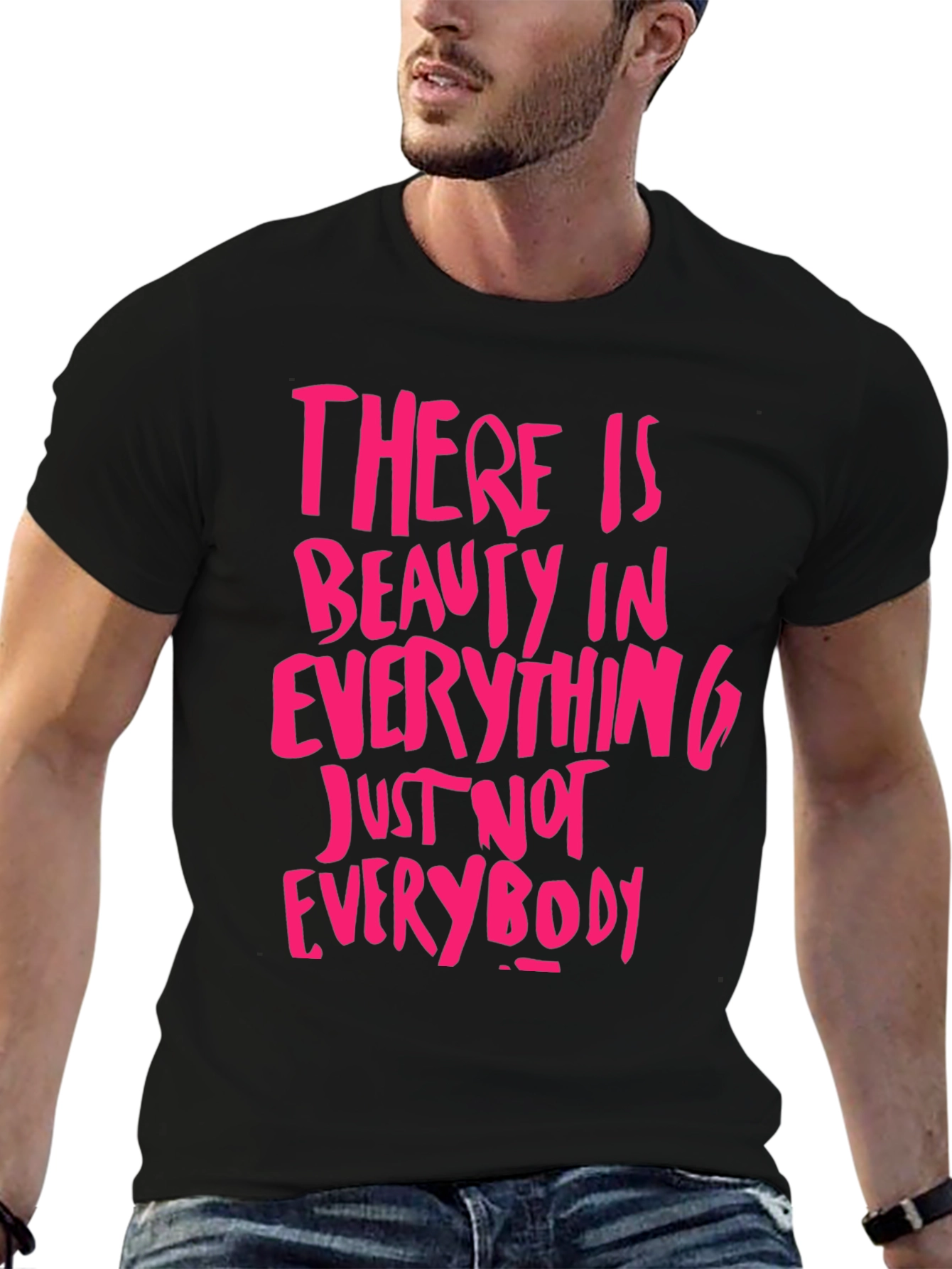 Beauty In Everything Graphic Tee - Black