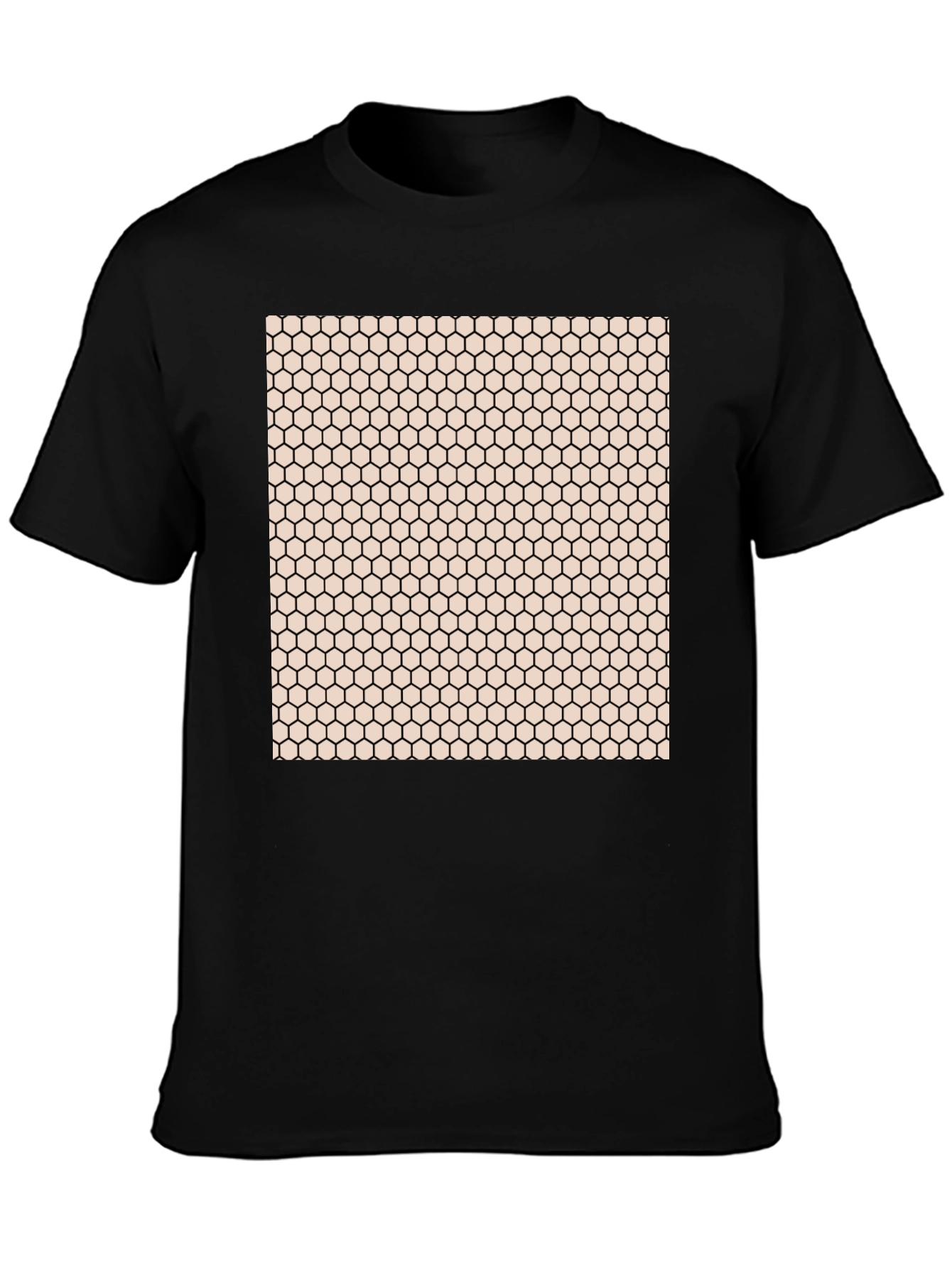Geometric Honeycomb Pattern T-Shirt