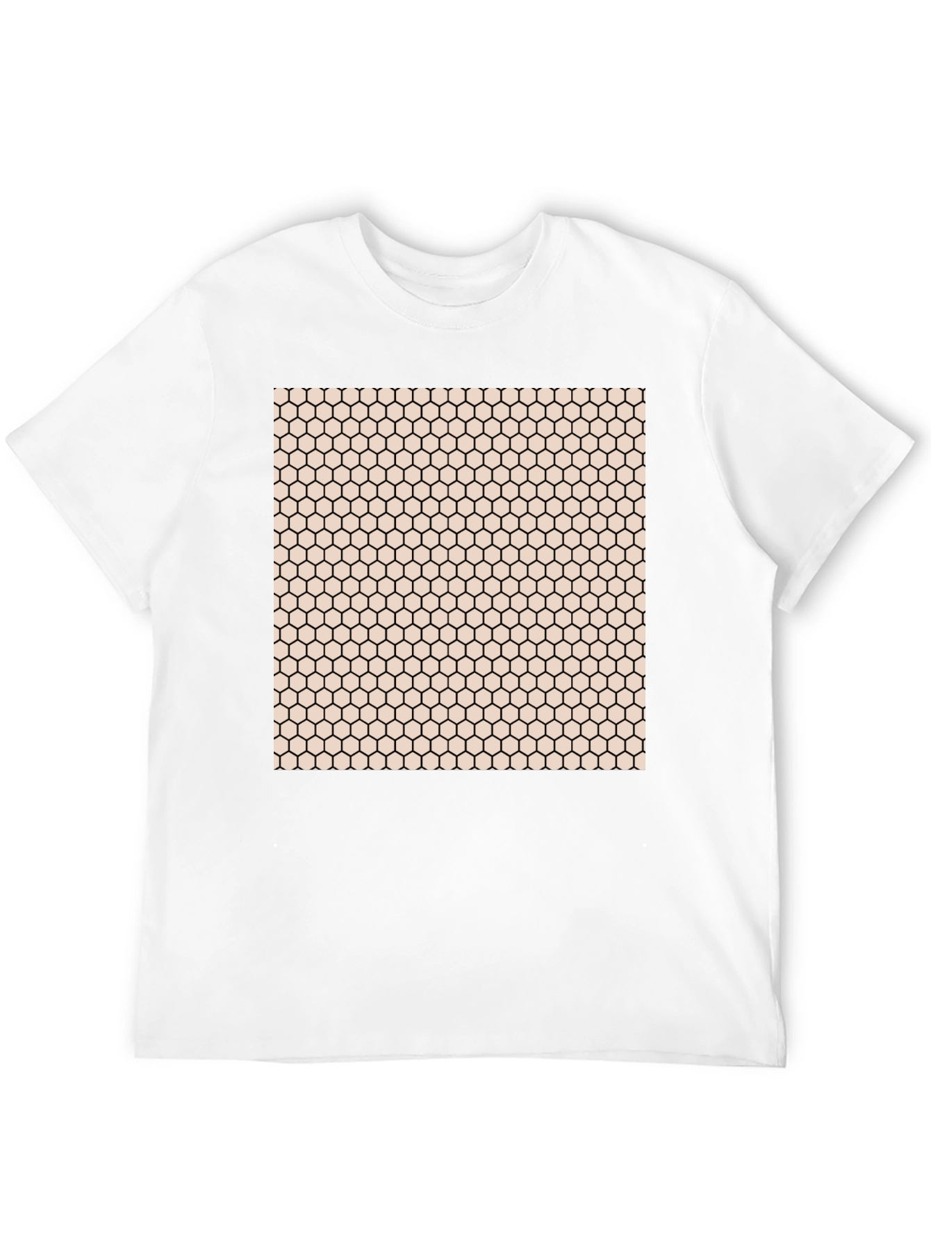 Geometric Honeycomb Pattern T-Shirt