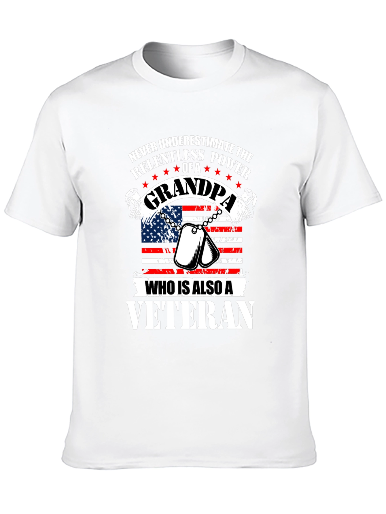Grandpa Veteran Graphic Tee - Relentless Power