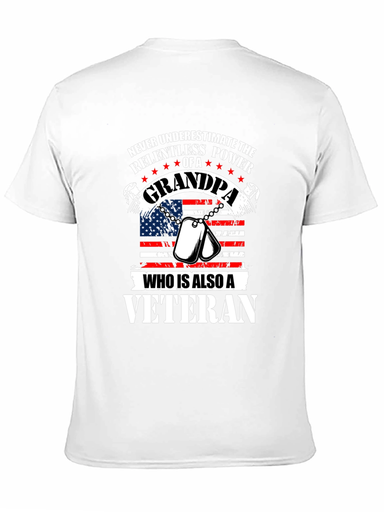 Grandpa Veteran Graphic Tee - Relentless Power