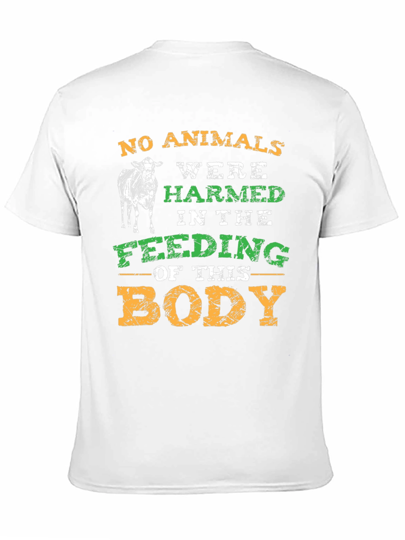 Vegan Statement T-Shirt - No Animals Harmed Tee