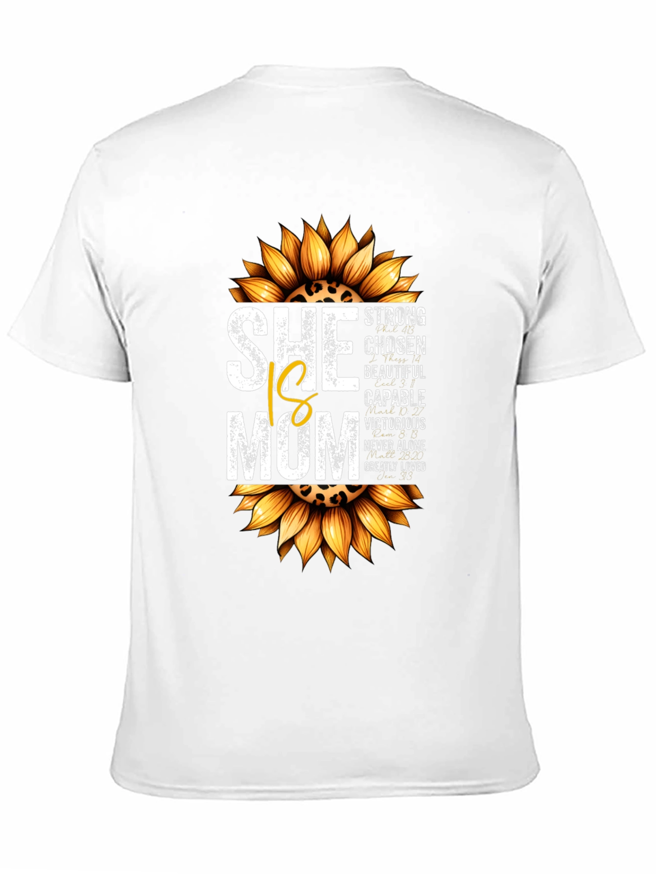 She is Mom Sunflower Graphic T-Shirt