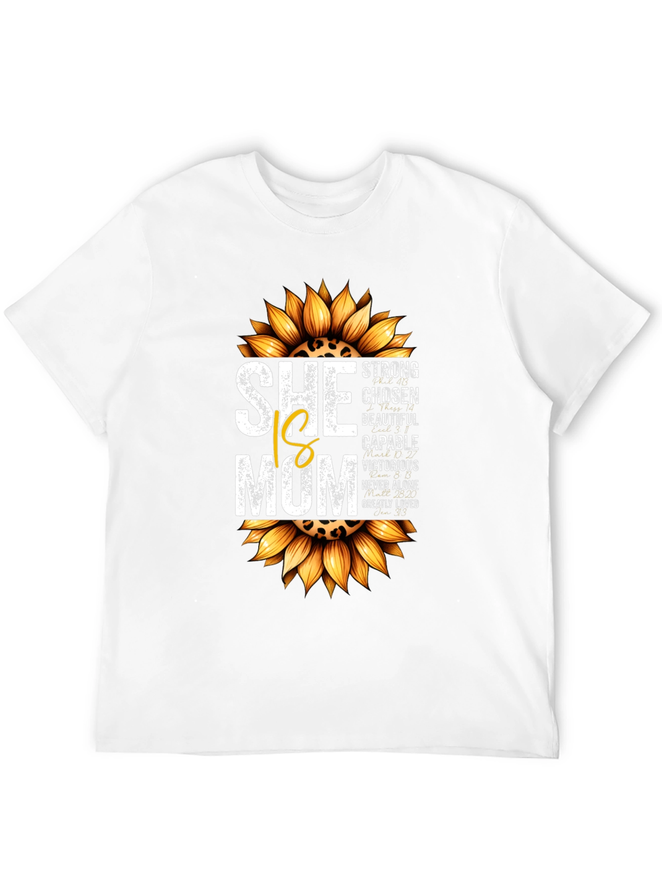 She is Mom Sunflower Graphic T-Shirt