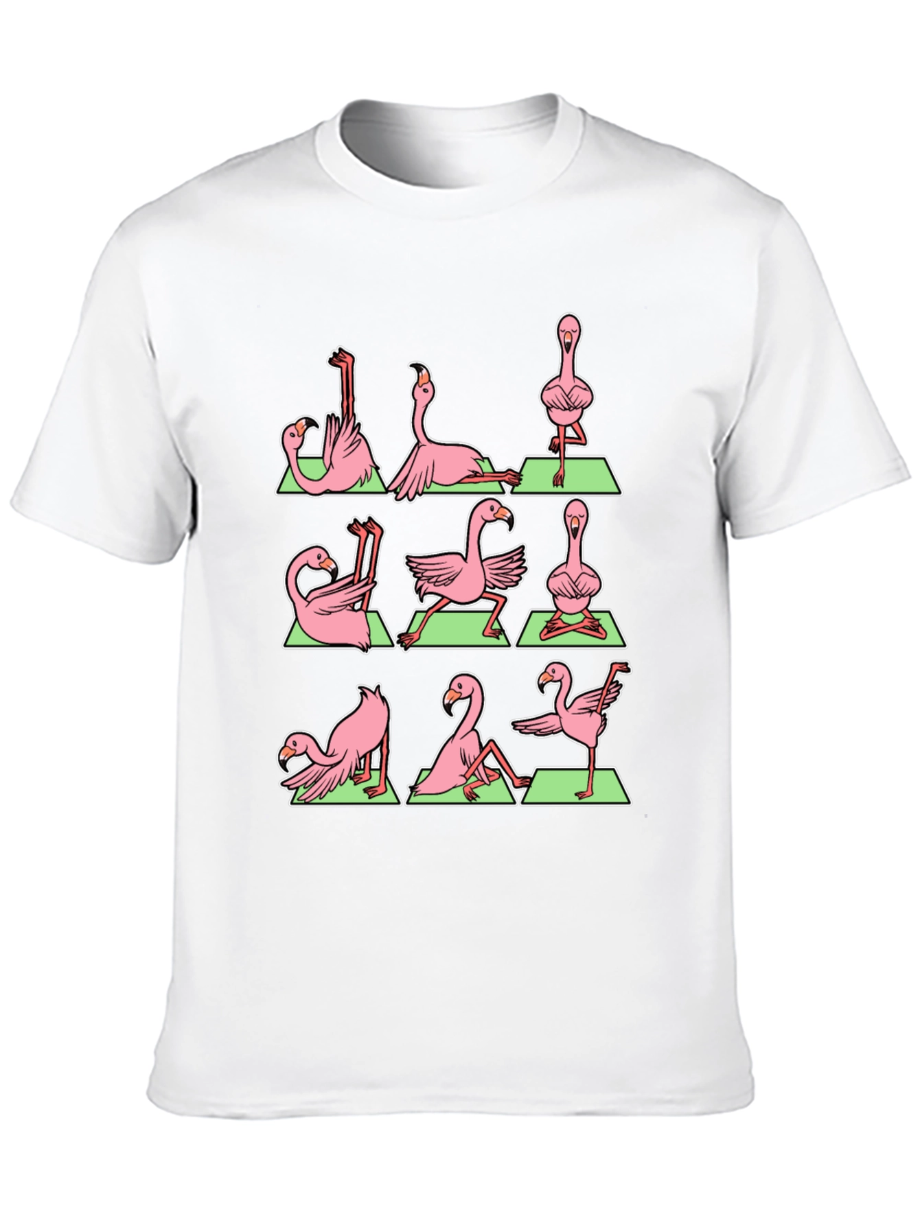 Yoga Flamingo T-Shirt - Black Graphic Tee
