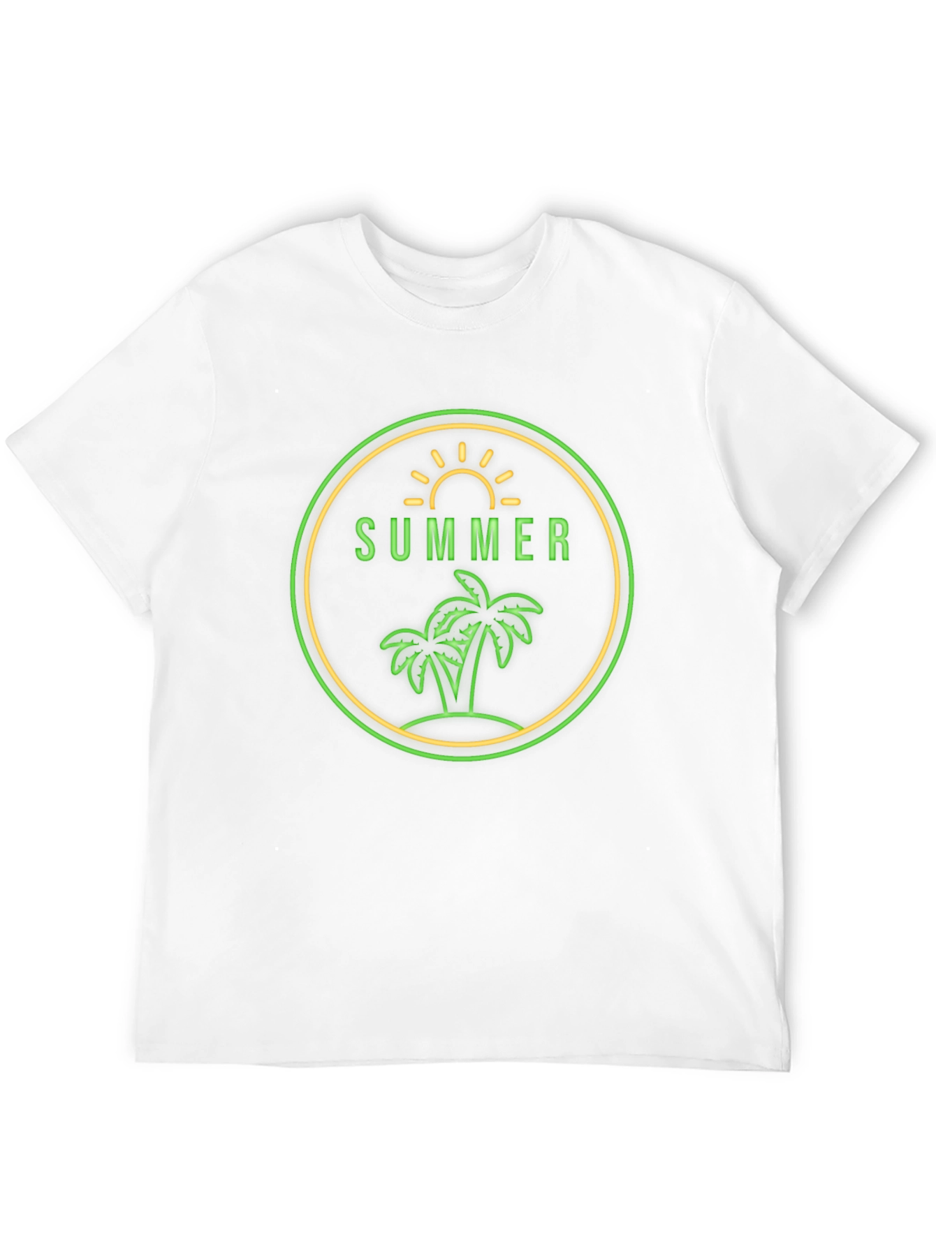 Summer Palm Graphic Tee - Vacation Ready