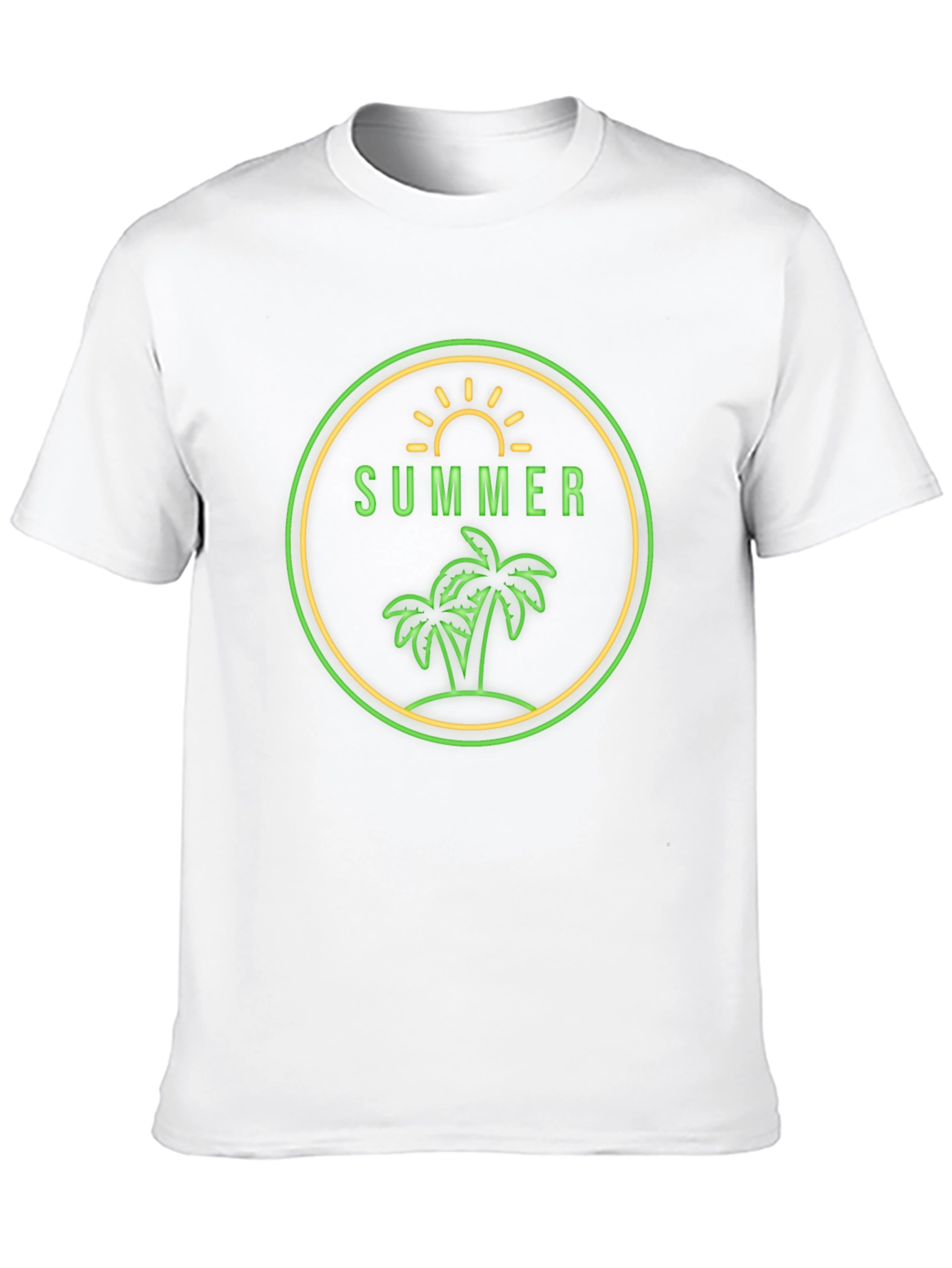 Summer Palm Graphic Tee - Vacation Ready