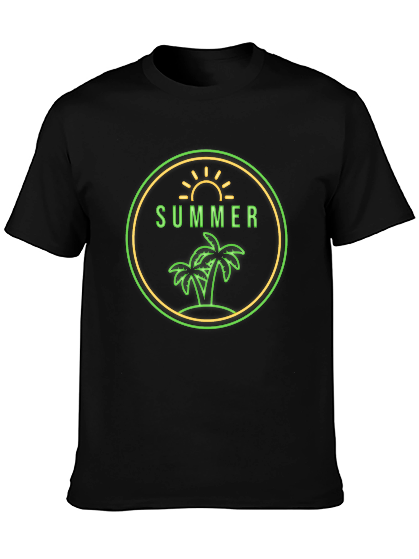 Summer Palm Graphic Tee - Vacation Ready