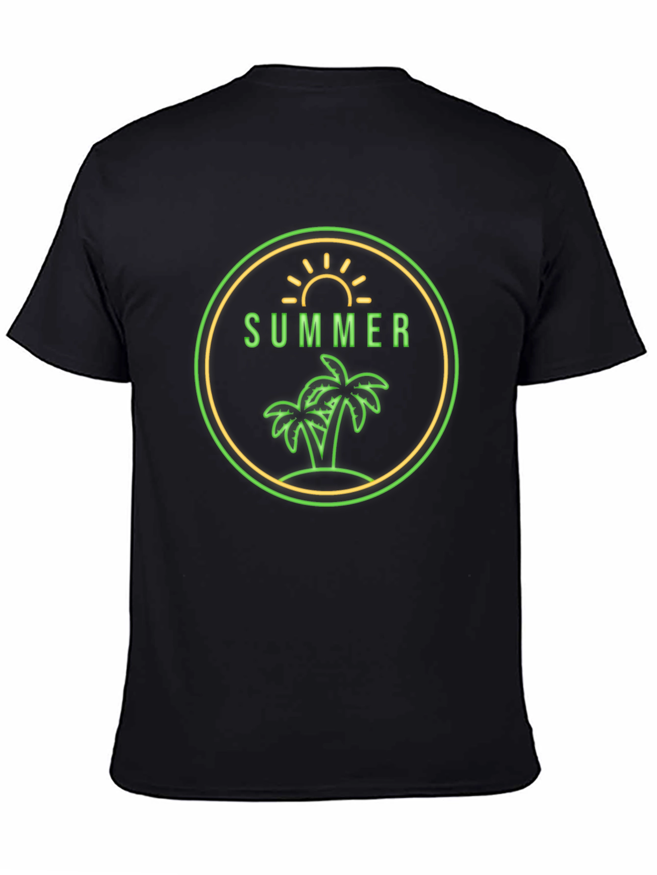 Summer Palm Graphic Tee - Vacation Ready