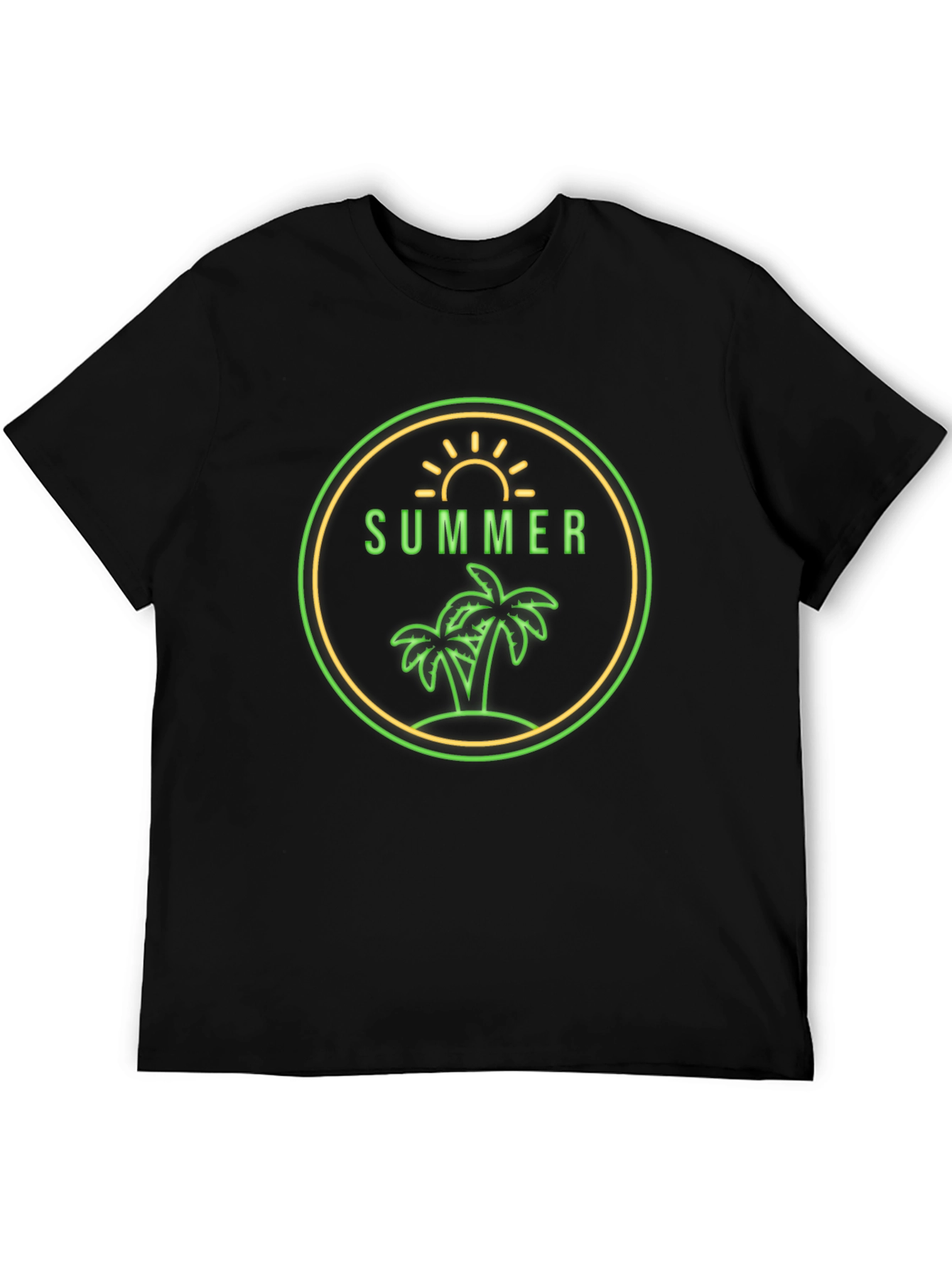Summer Palm Graphic Tee - Vacation Ready