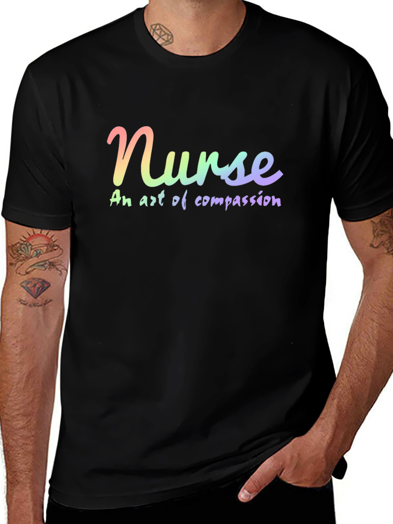 Nurse: An Art of Compassion - Black T-Shirt