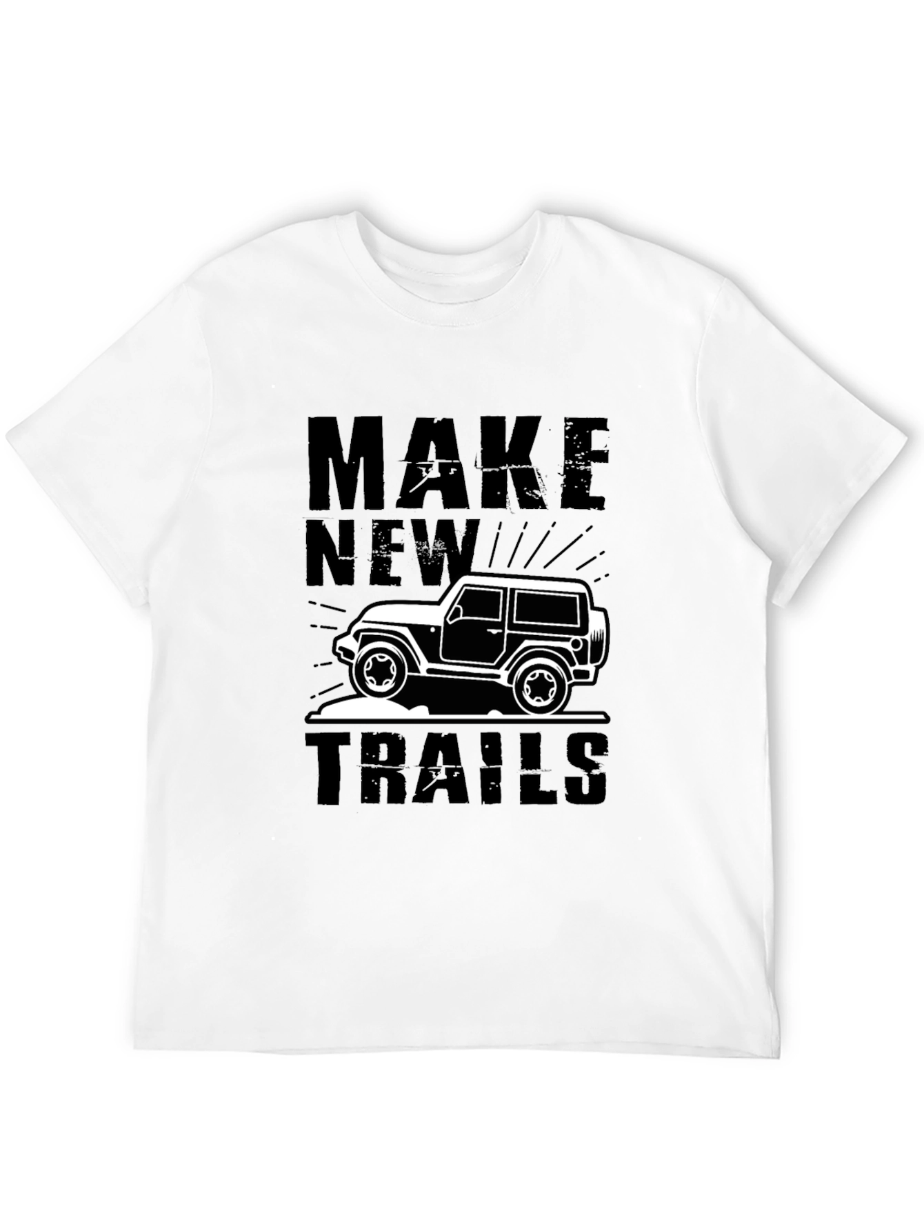 Make New Trails Black Graphic Tee
