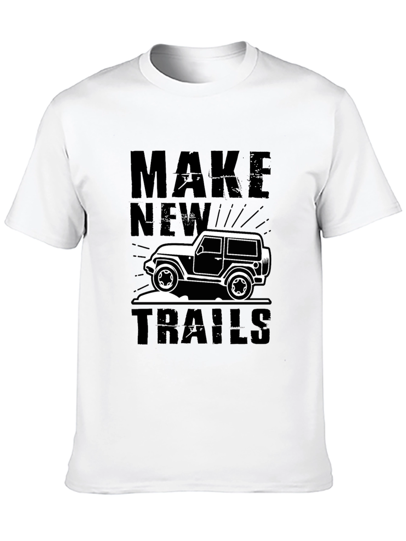 Make New Trails Black Graphic Tee