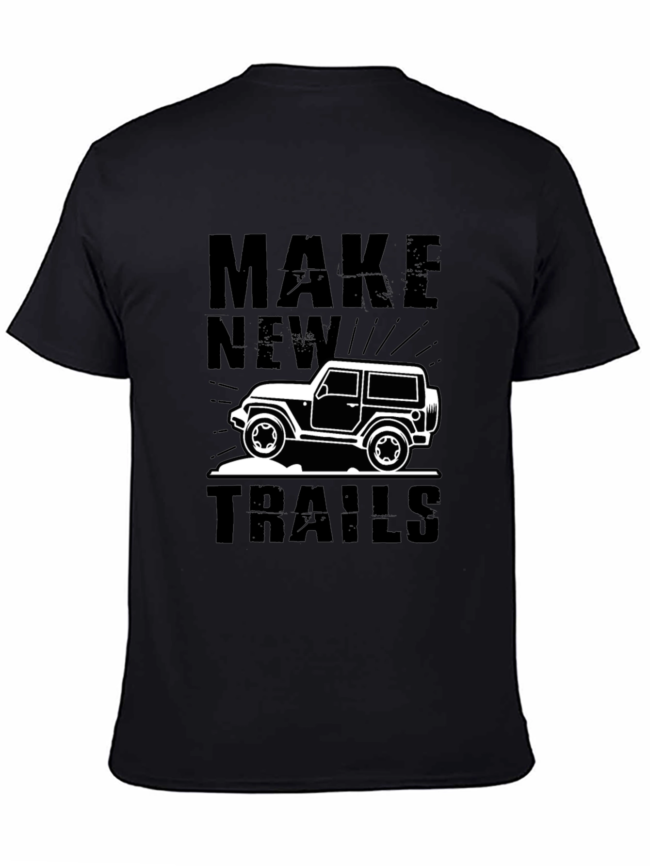 Make New Trails Black Graphic Tee
