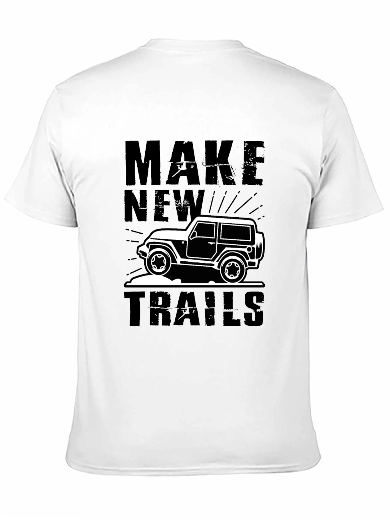 Make New Trails Black Graphic Tee