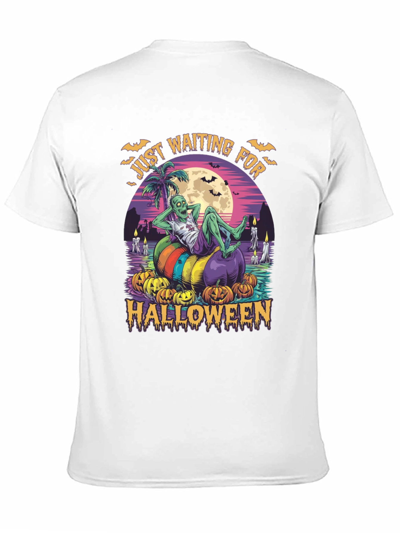 Zombie Halloween T-Shirt - Just Waiting for Halloween