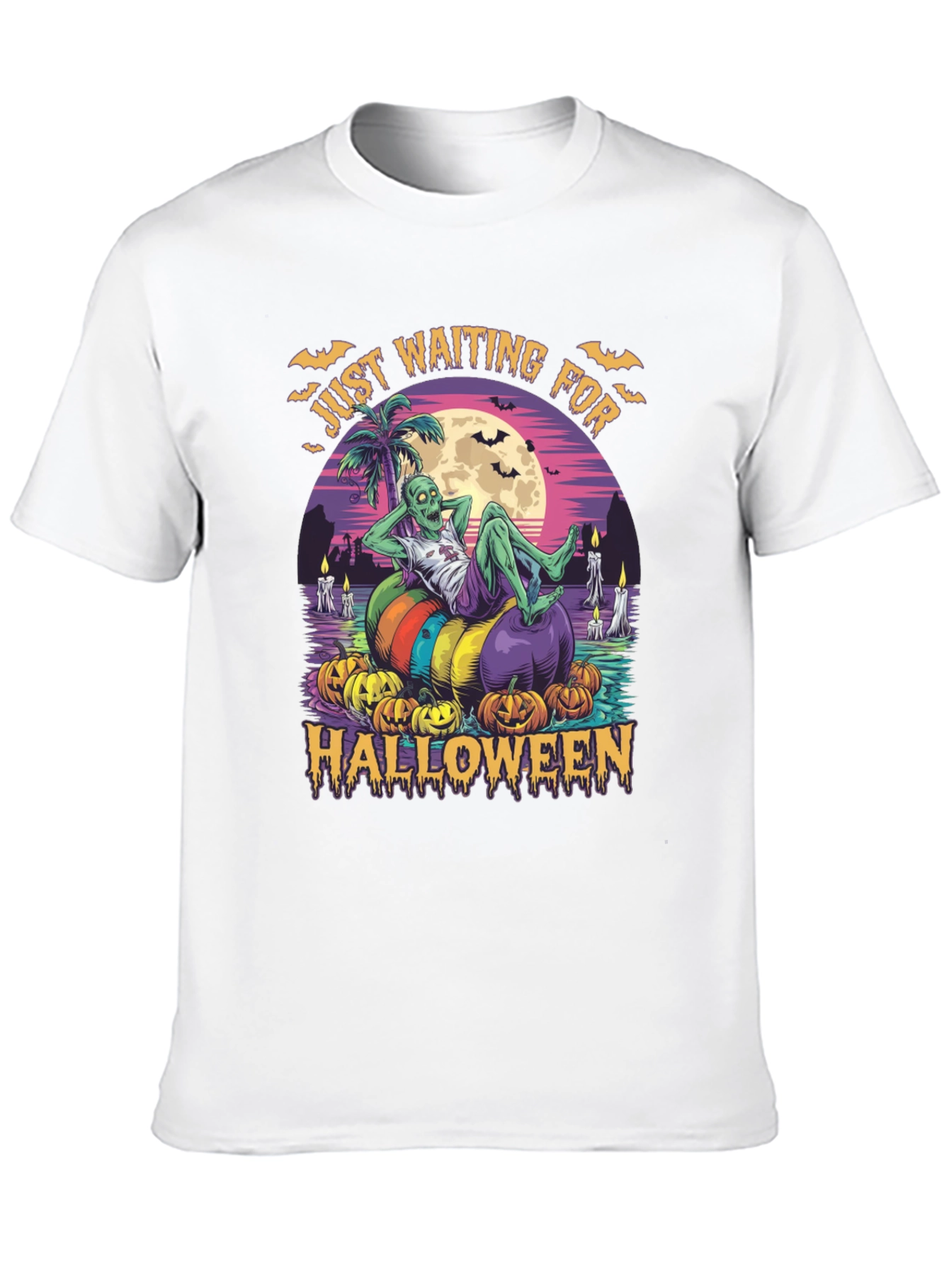 Zombie Halloween T-Shirt - Just Waiting for Halloween