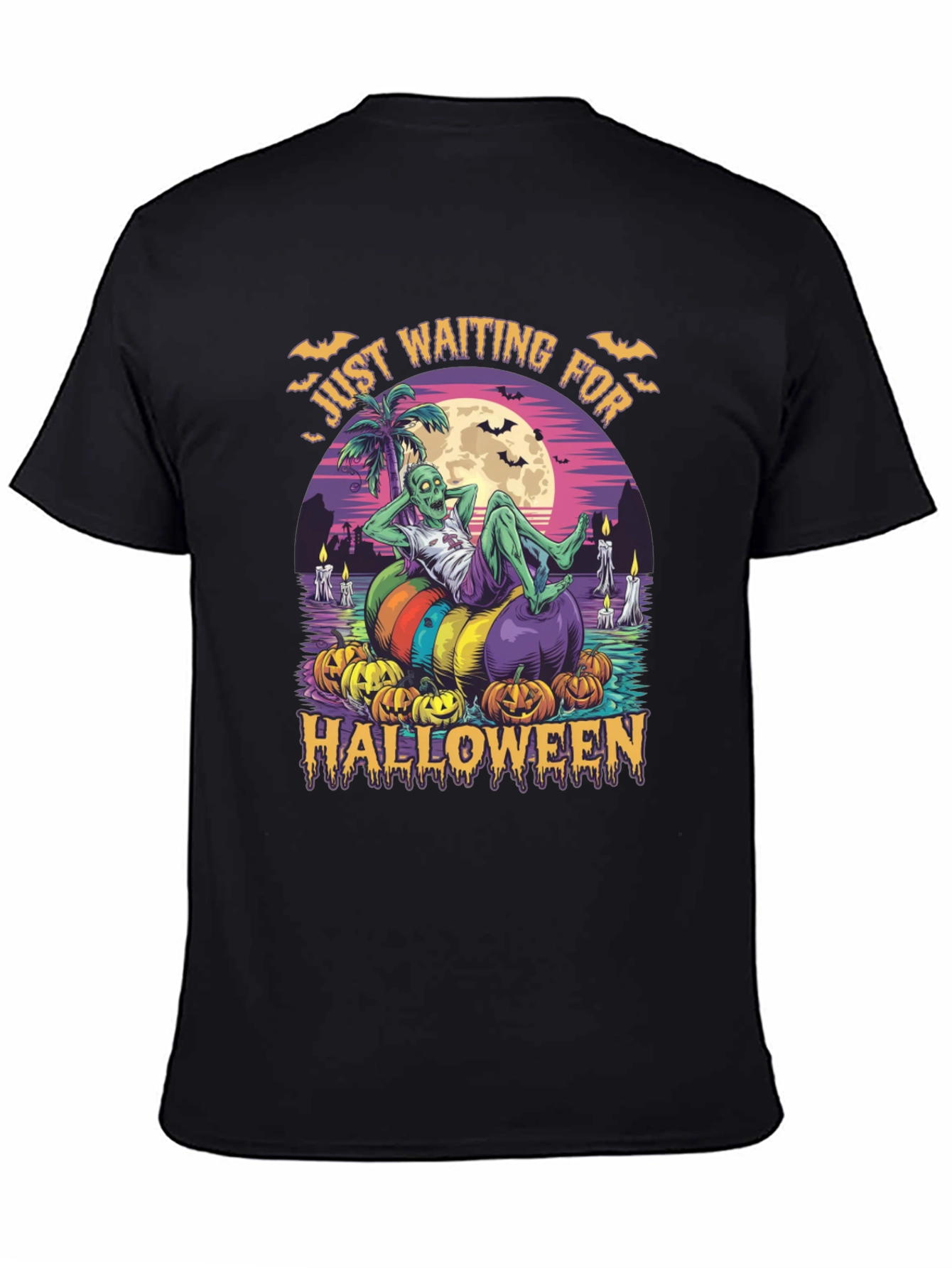 Zombie Halloween T-Shirt - Just Waiting for Halloween