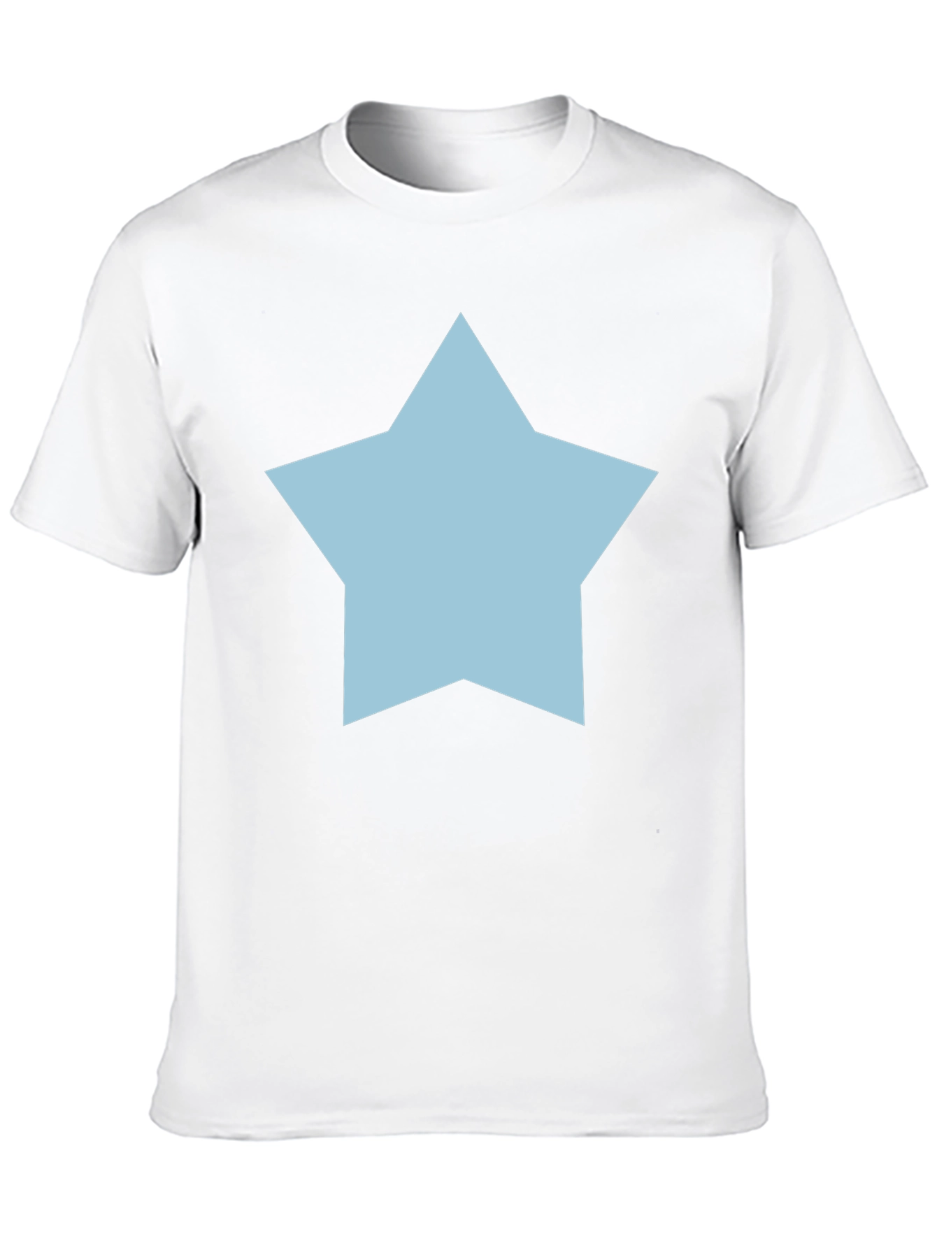 Star Graphic Tee - Casual Black Cotton T-Shirt
