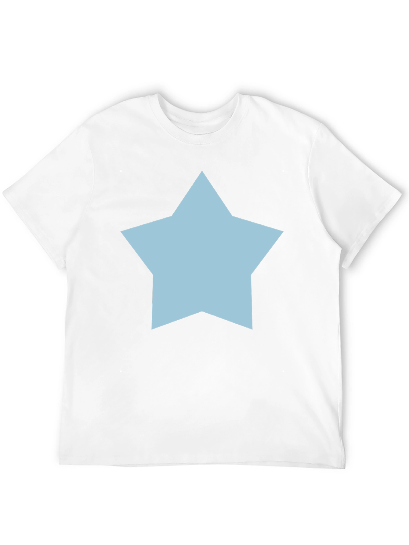 Star Graphic Tee - Casual Black Cotton T-Shirt